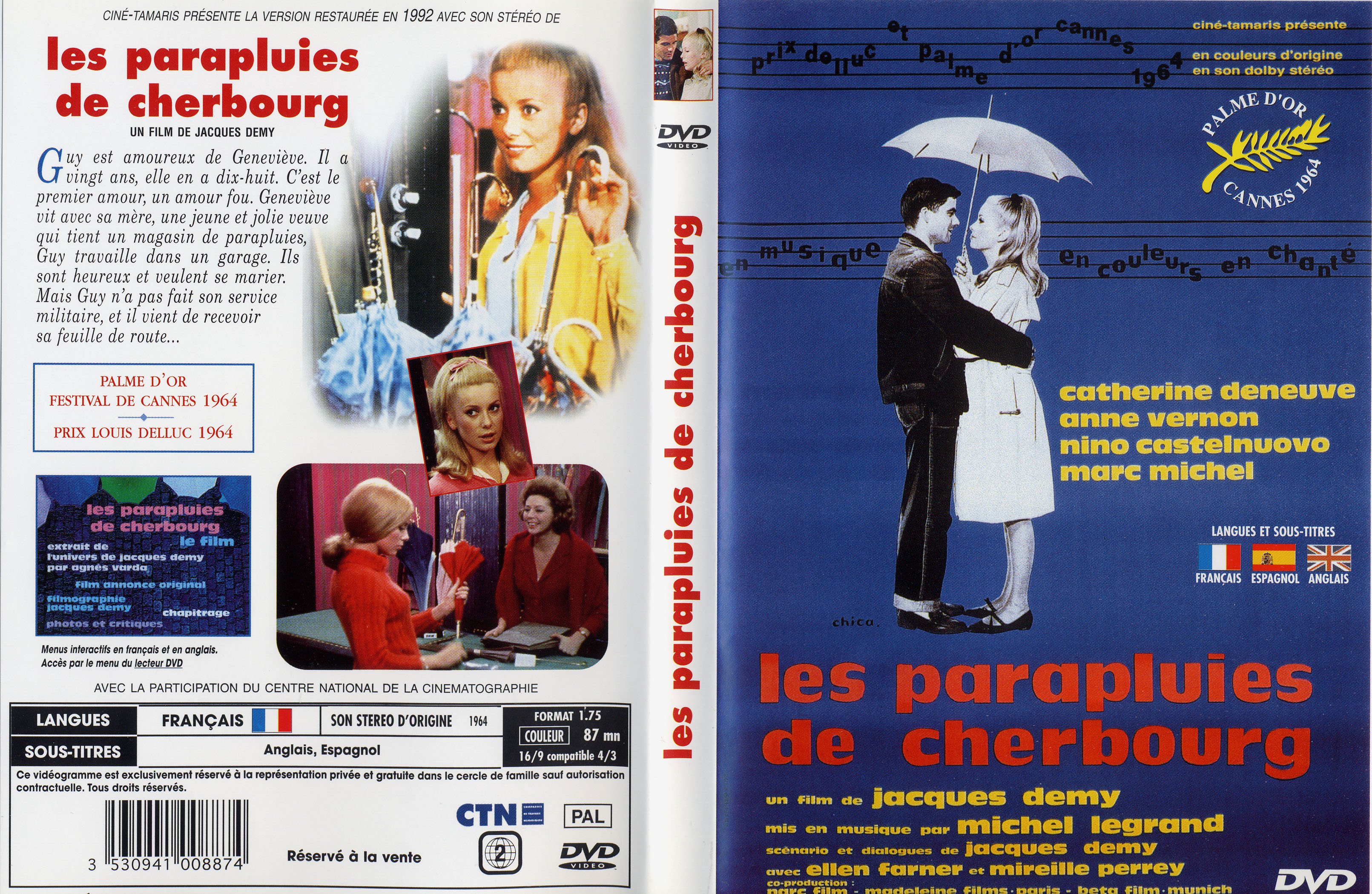 Jaquette DVD Les parapluies de Cherbourg