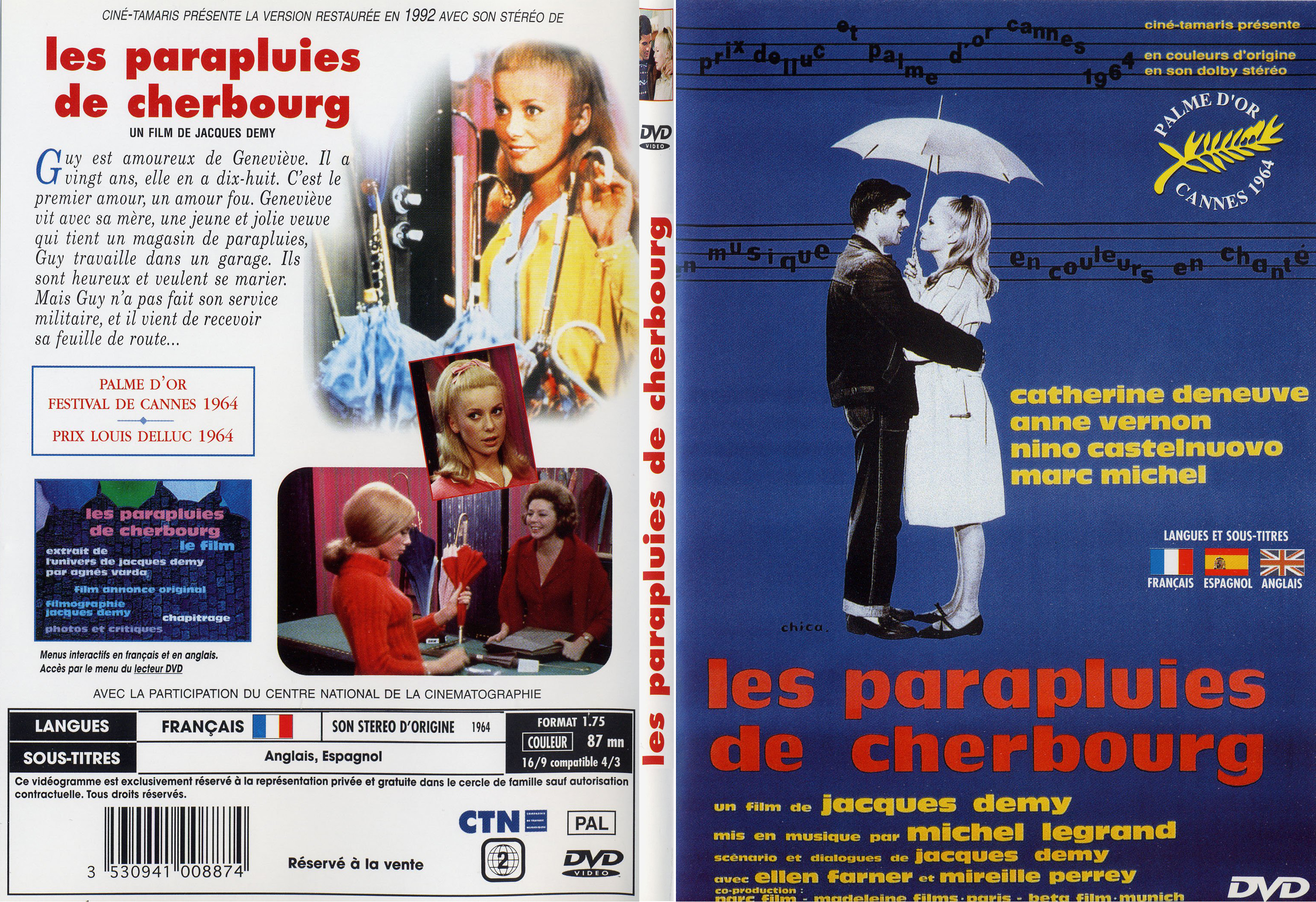 Jaquette DVD Les parapluies de Cherbourg - SLIM