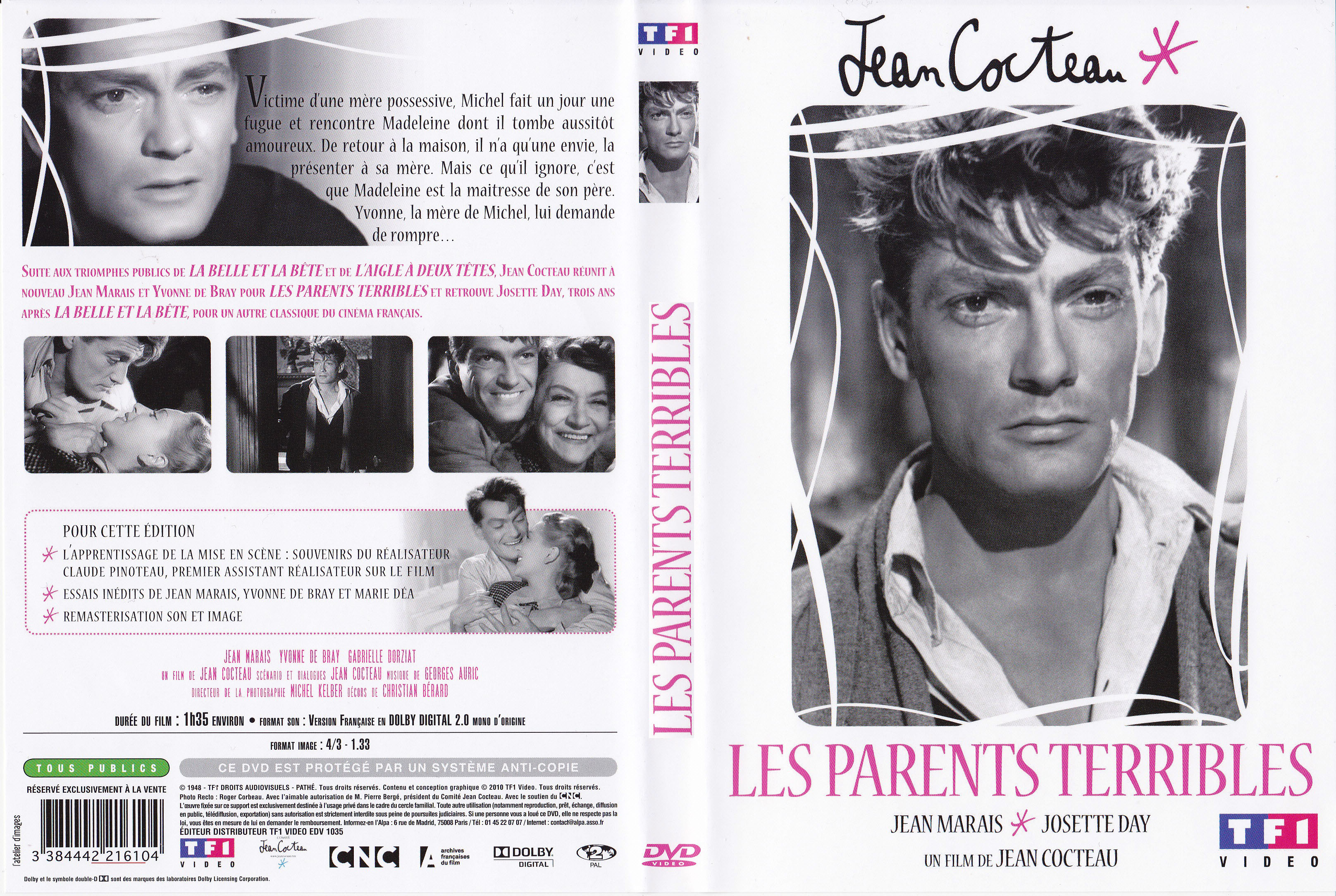Jaquette DVD Les parents terribles