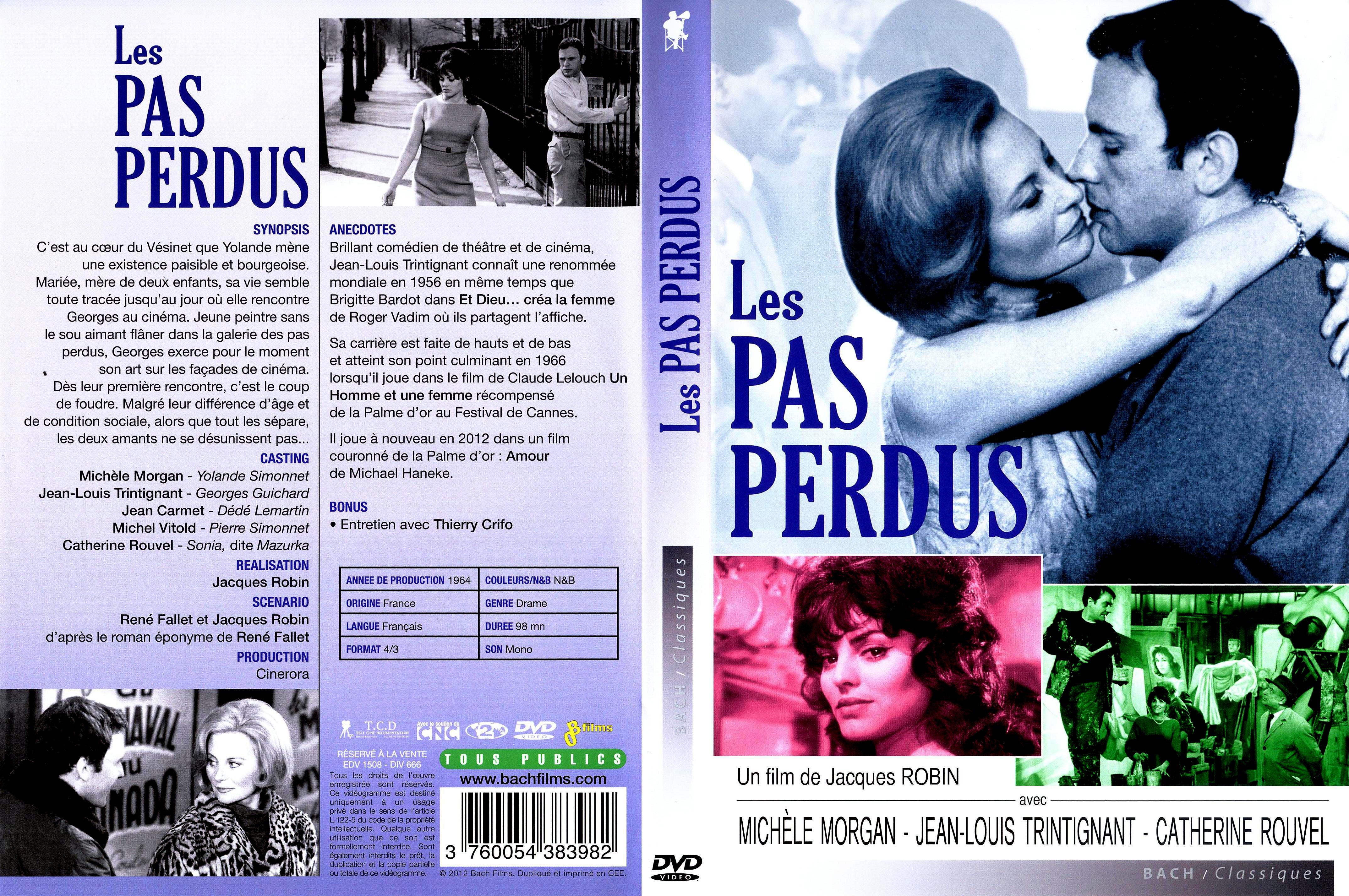 Jaquette DVD Les pas perdus