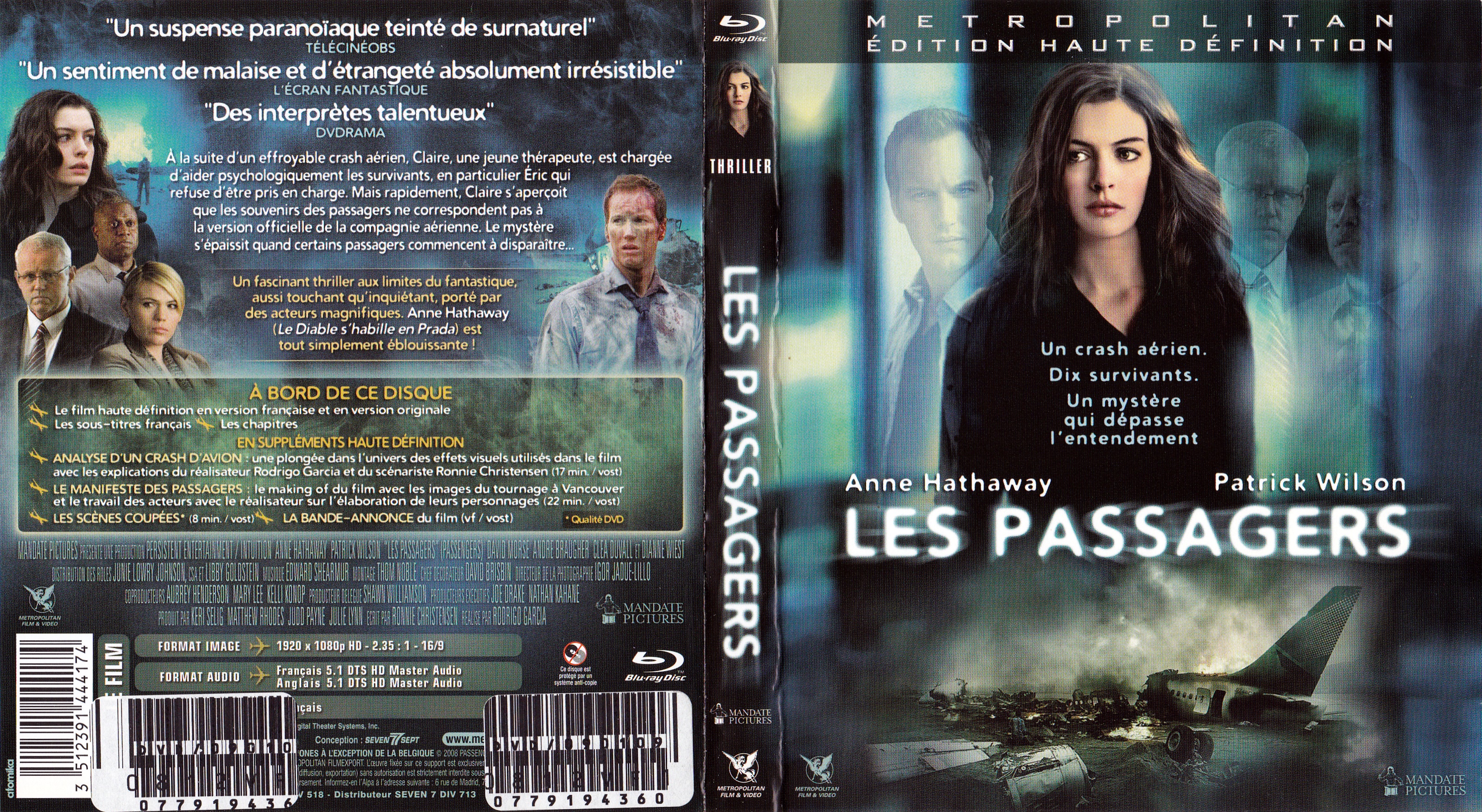 Jaquette DVD Les passagers (BLU-RAY)