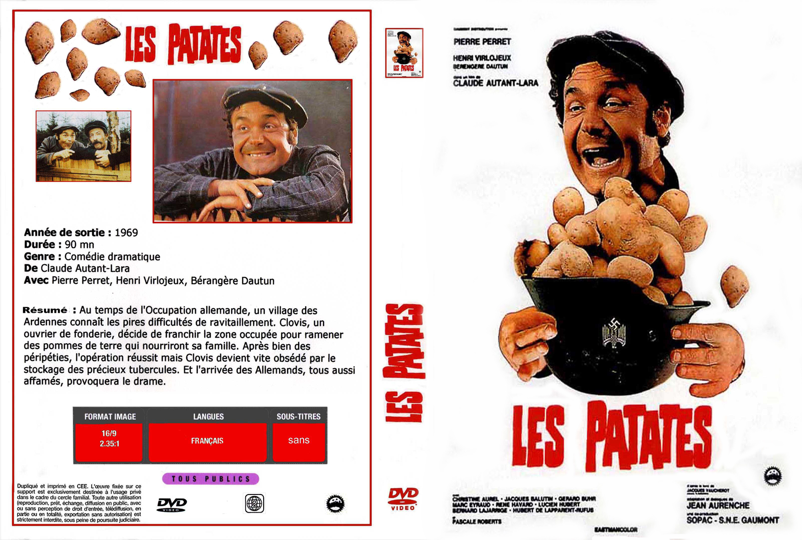 Jaquette DVD Les patates custom