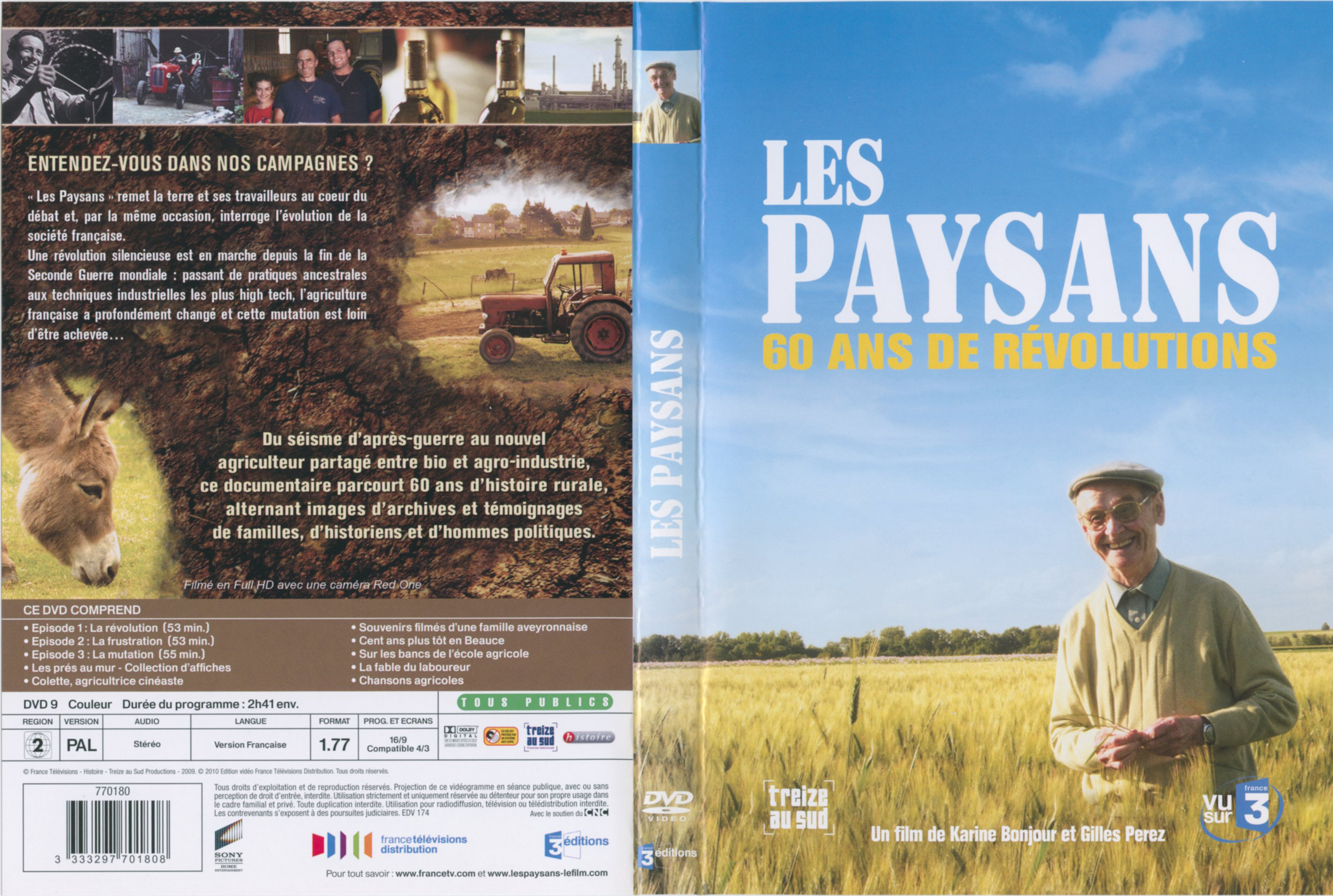 Jaquette DVD Les paysans 60 ans de rvolutions