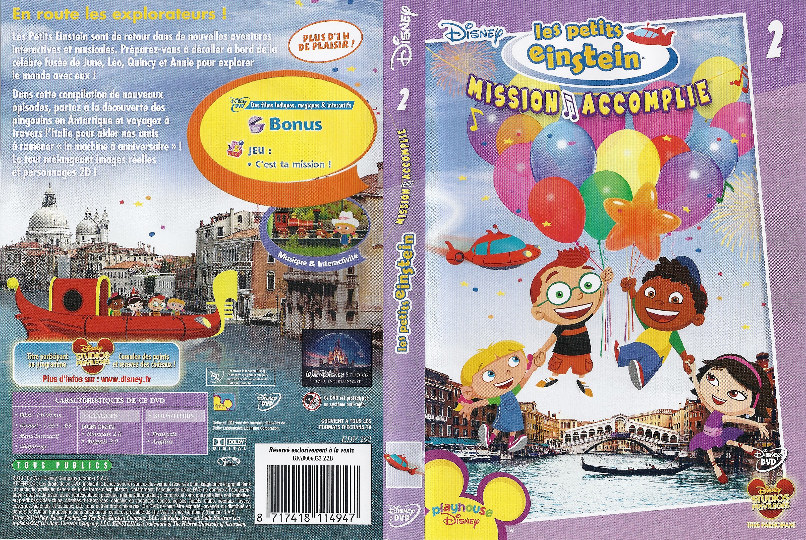 Jaquette DVD Les petits Einstein - Mission Accomplie 2