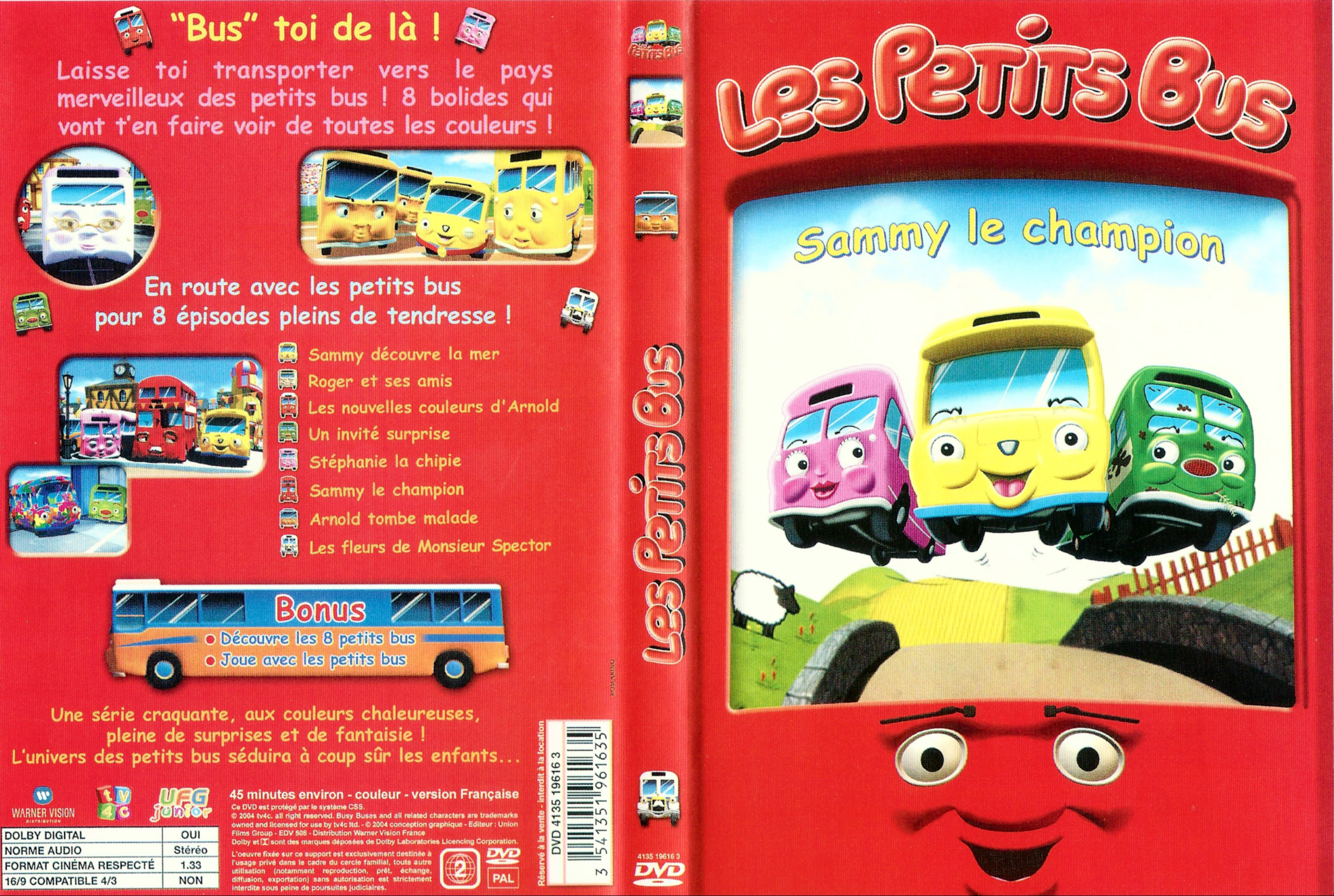 Jaquette DVD Les petits bus - Sammy le champion