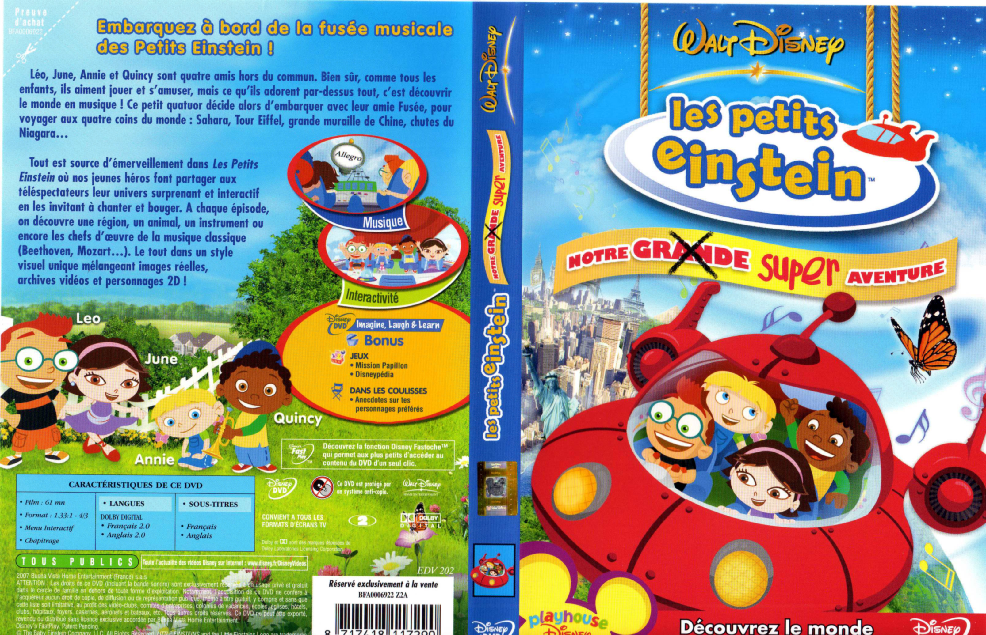 Jaquette DVD Les petits einstein - Notre super aventure
