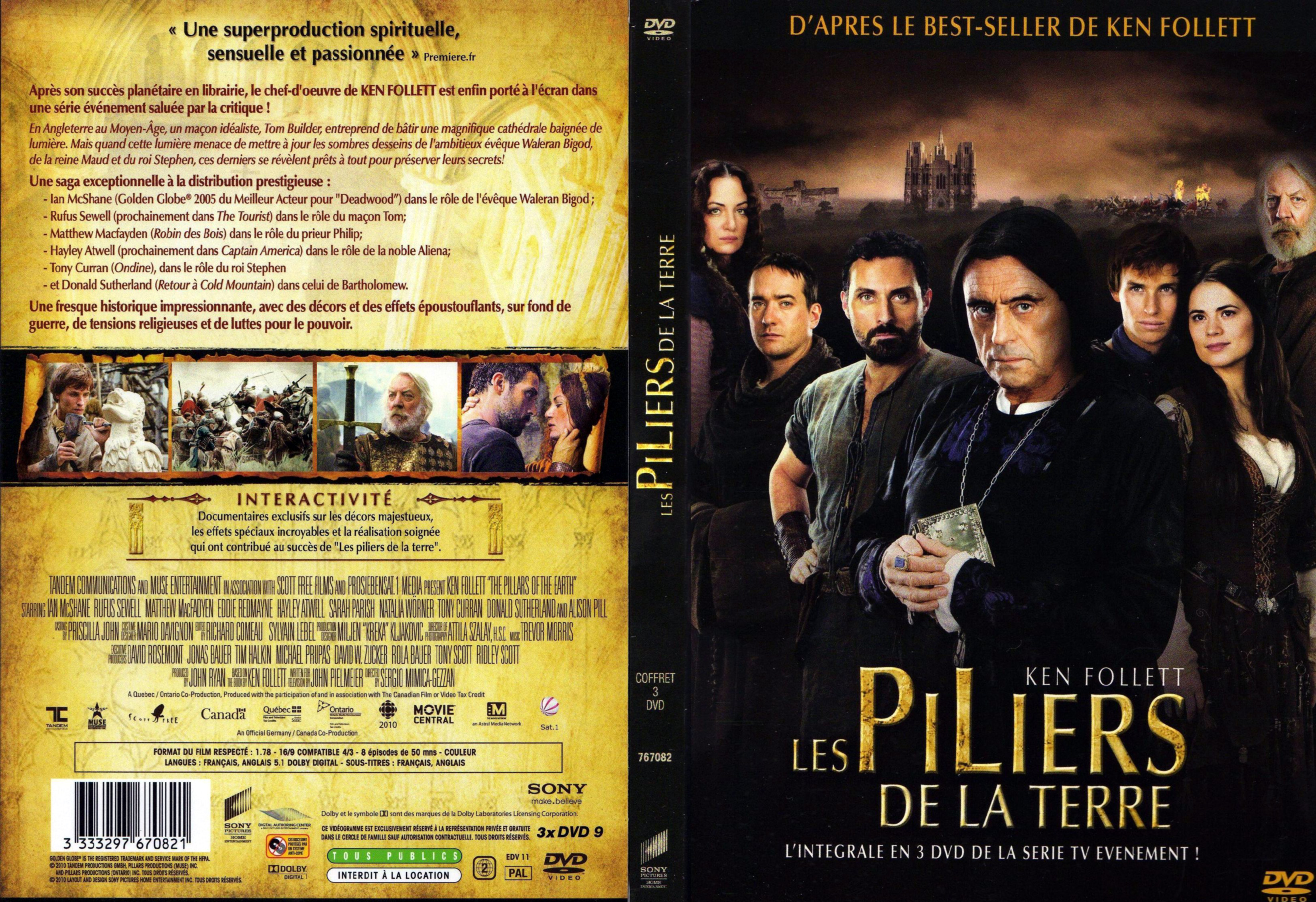 Jaquette DVD Les piliers de la terre