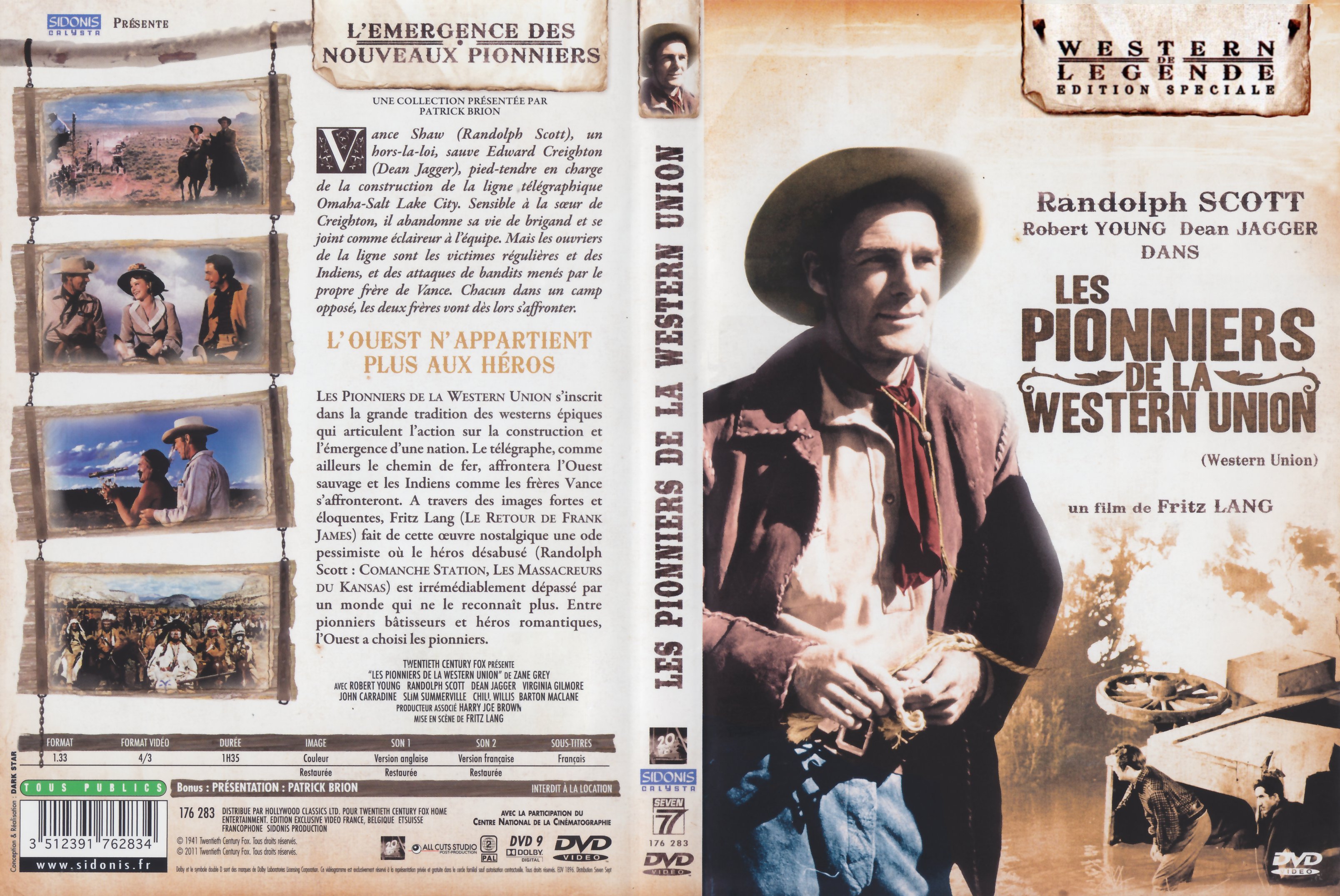 Jaquette DVD Les pionniers de la Western Union