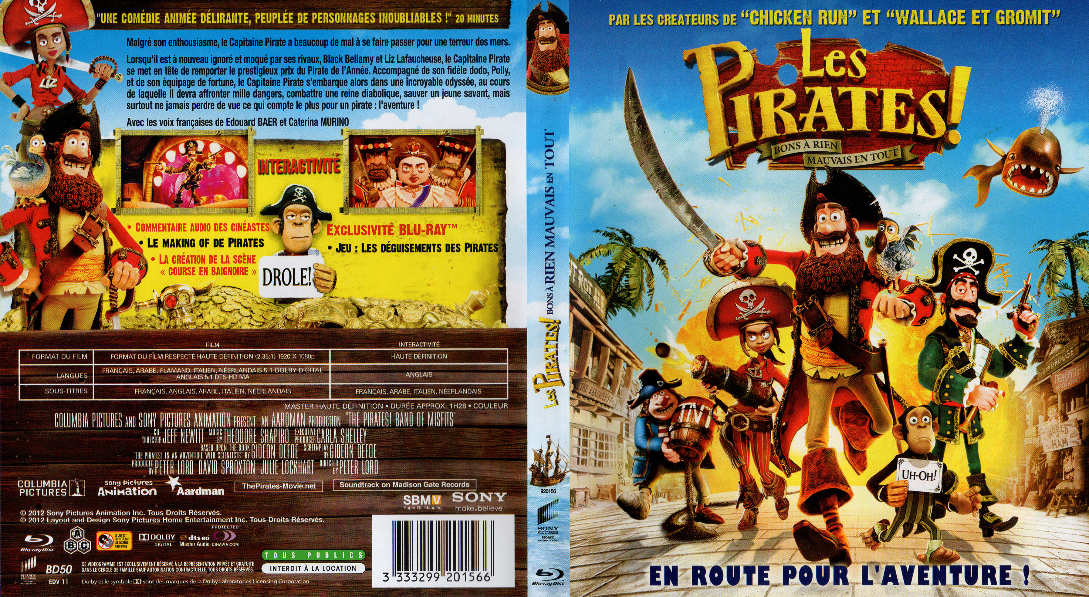 Jaquette DVD Les pirates bons  rien mauvais en tout (BLU-RAY)