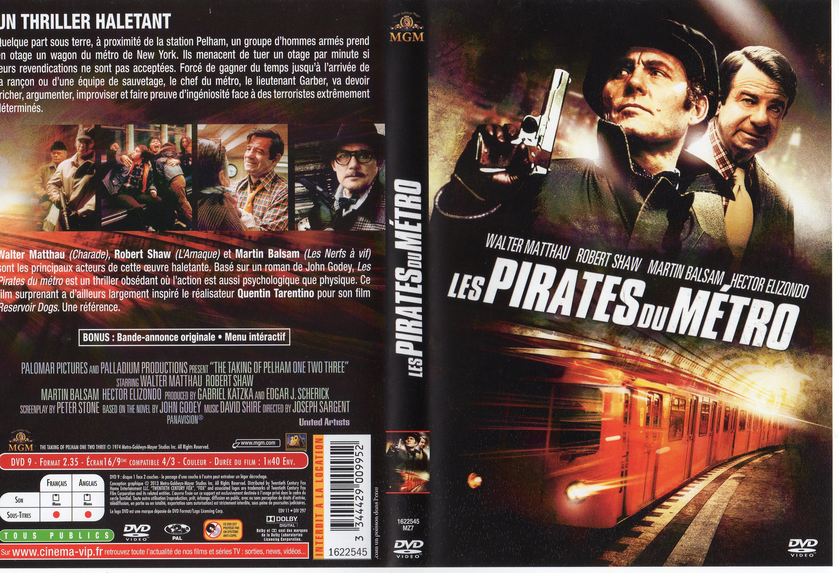 Jaquette DVD Les pirates du mtro v2