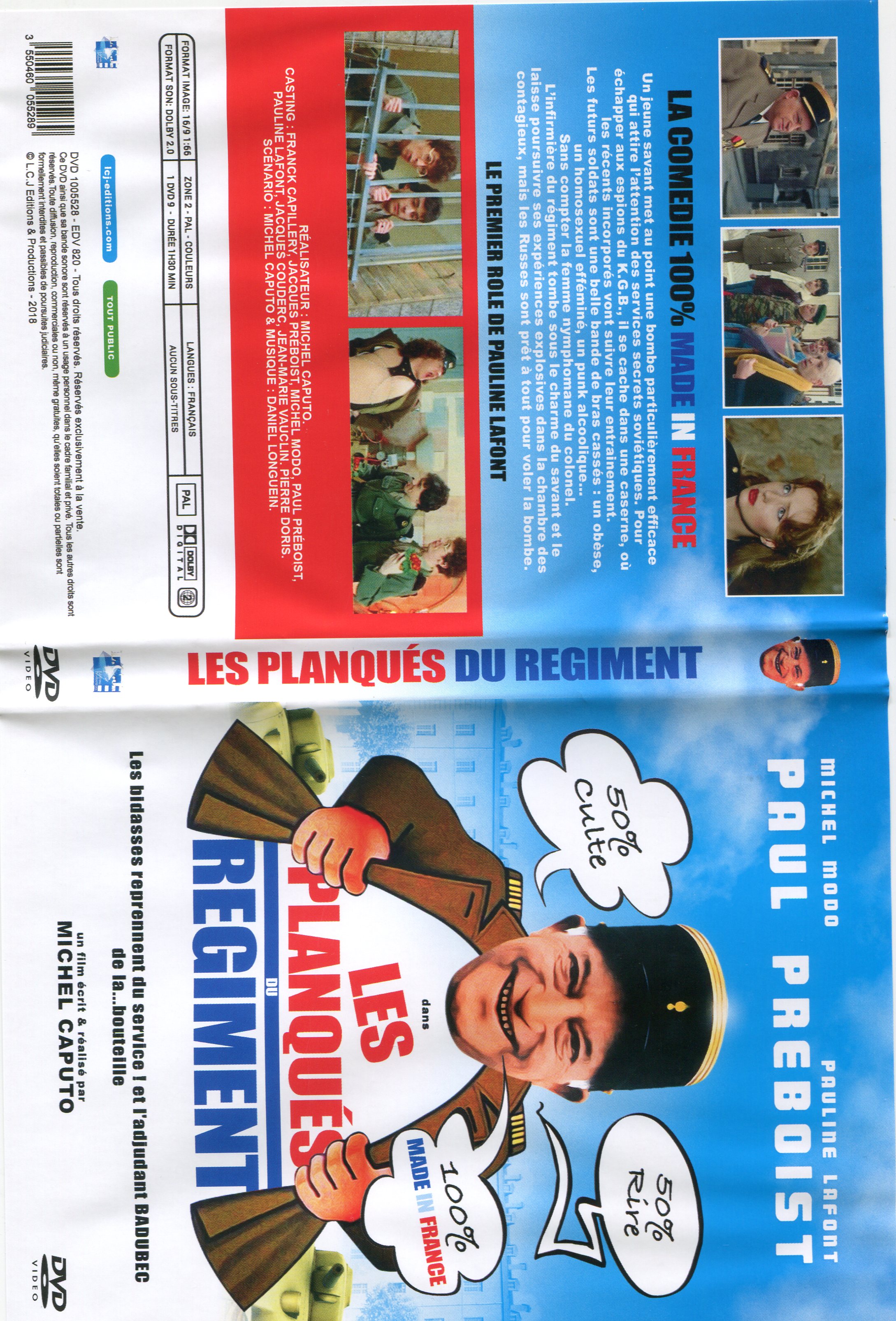 Jaquette DVD Les planqu�s du r�giment