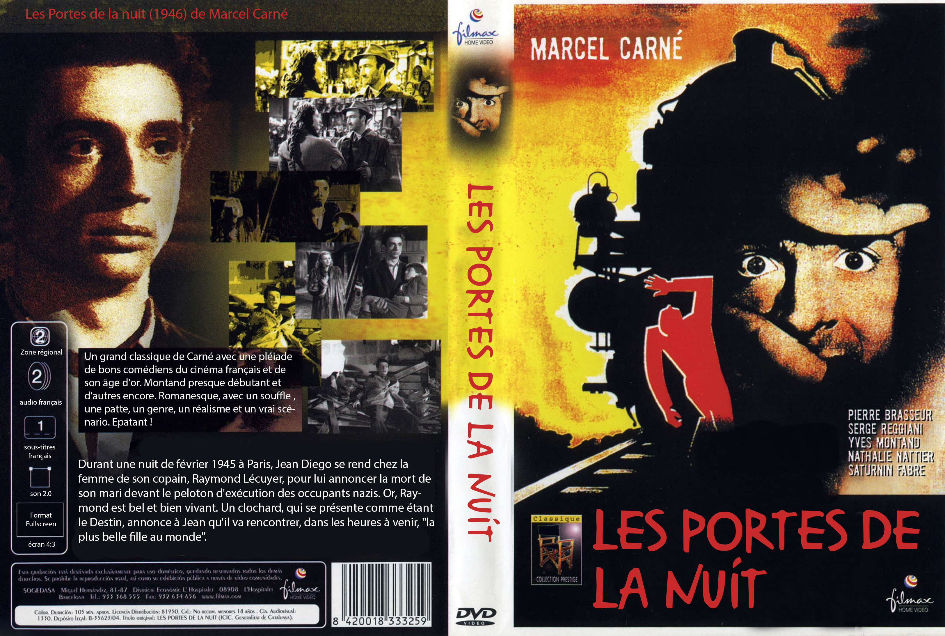 Jaquette DVD Les portes de la nuit custom