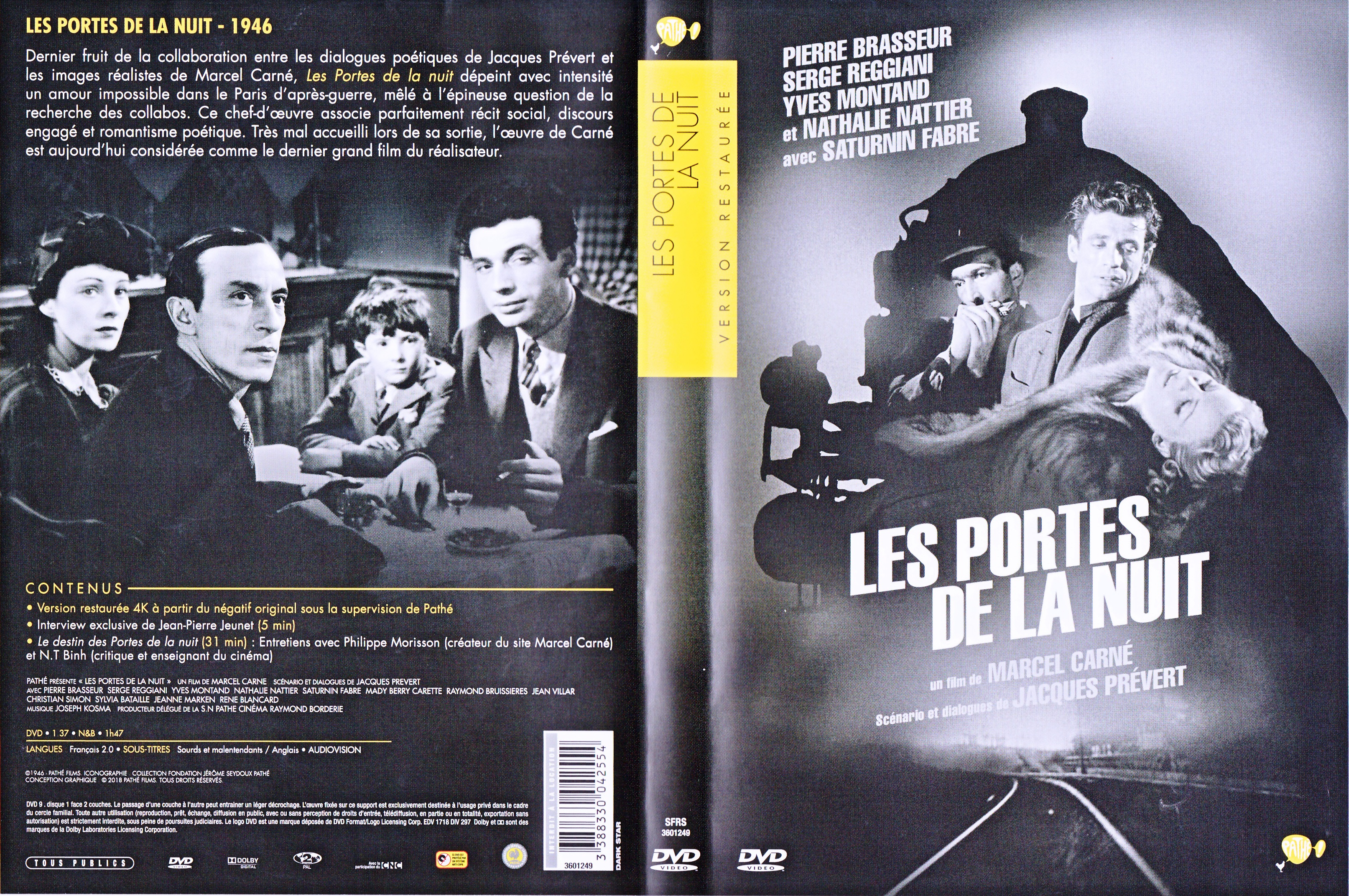 Jaquette DVD Les portes de la nuit v2