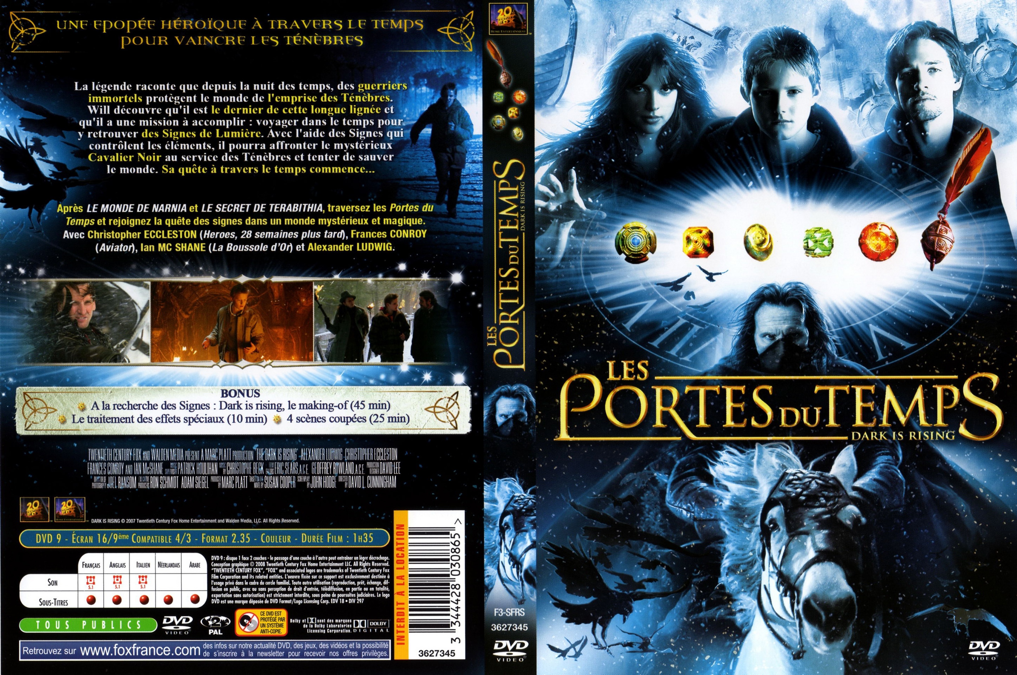 Jaquette DVD Les portes du temps v2