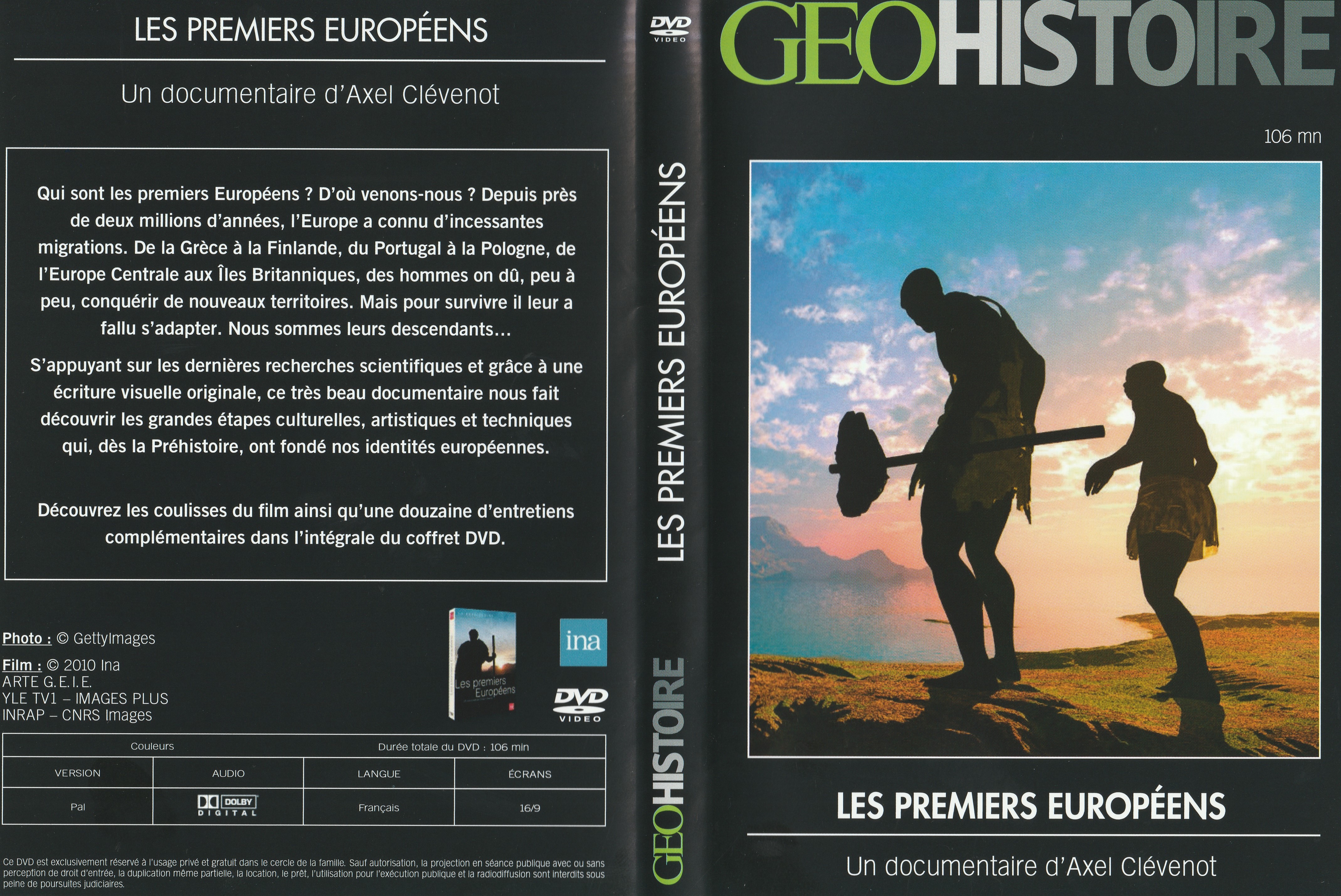 Jaquette DVD Les premiers europens