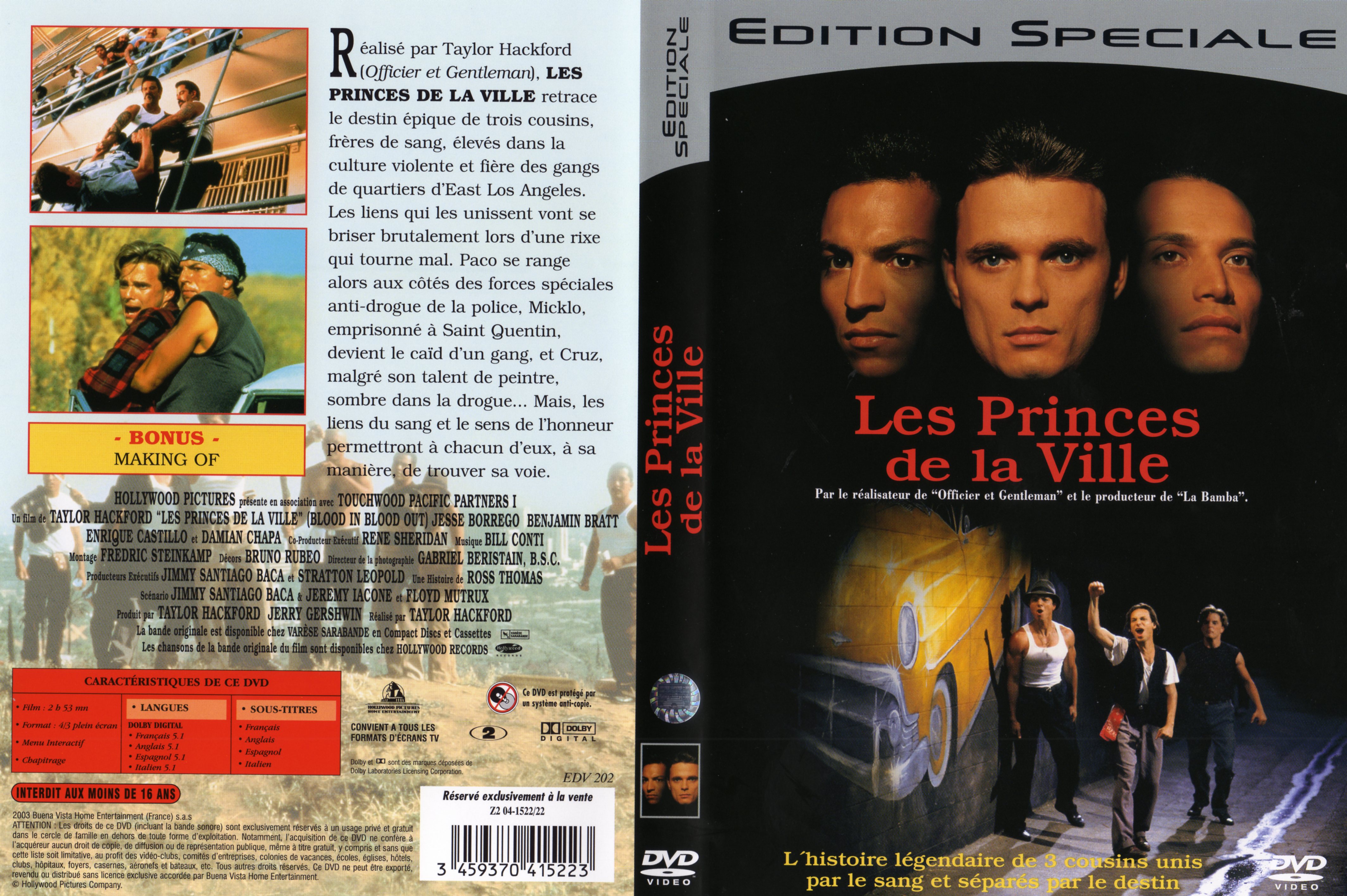 Jaquette DVD Les princes de la ville