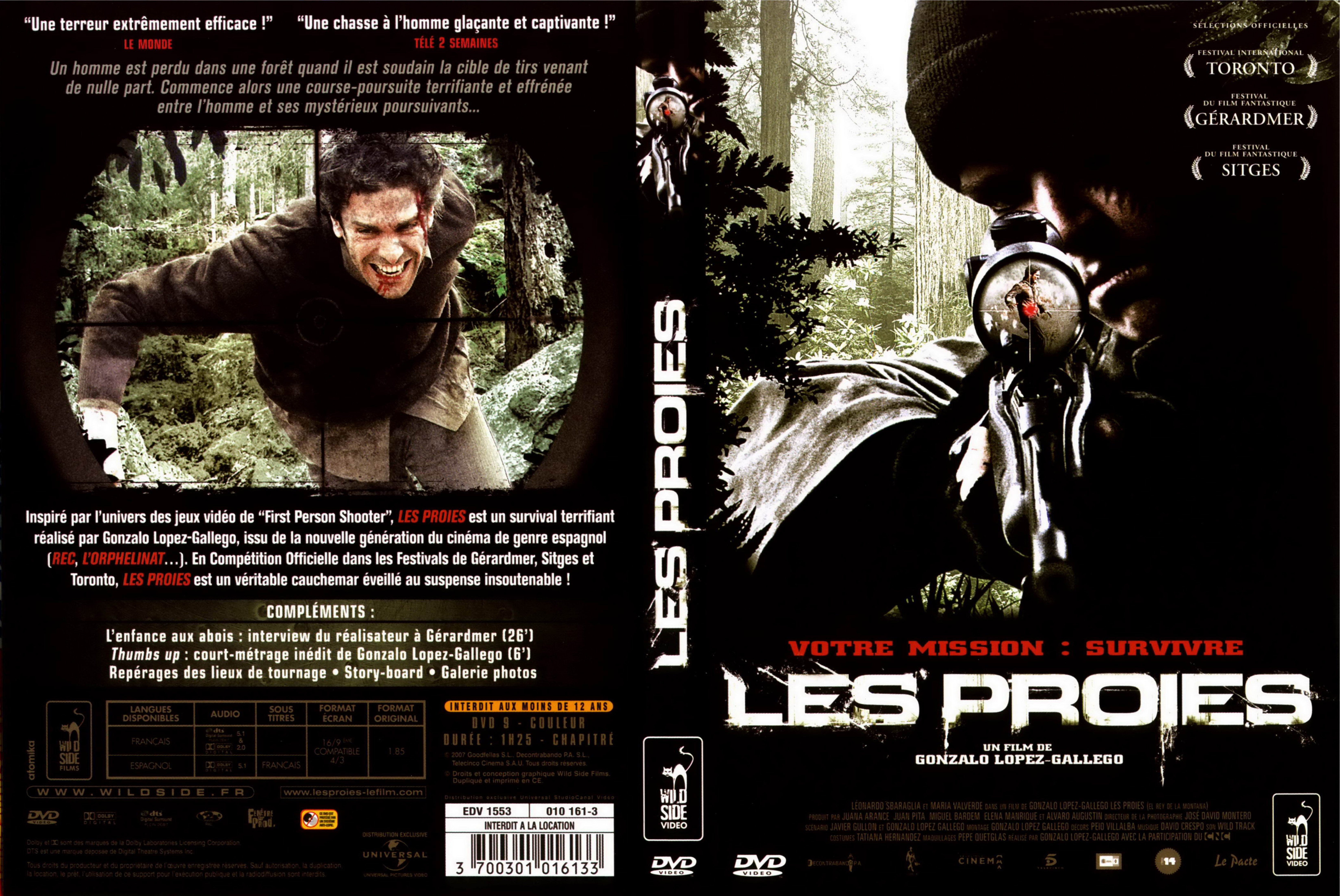 Jaquette DVD Les proies (2008)