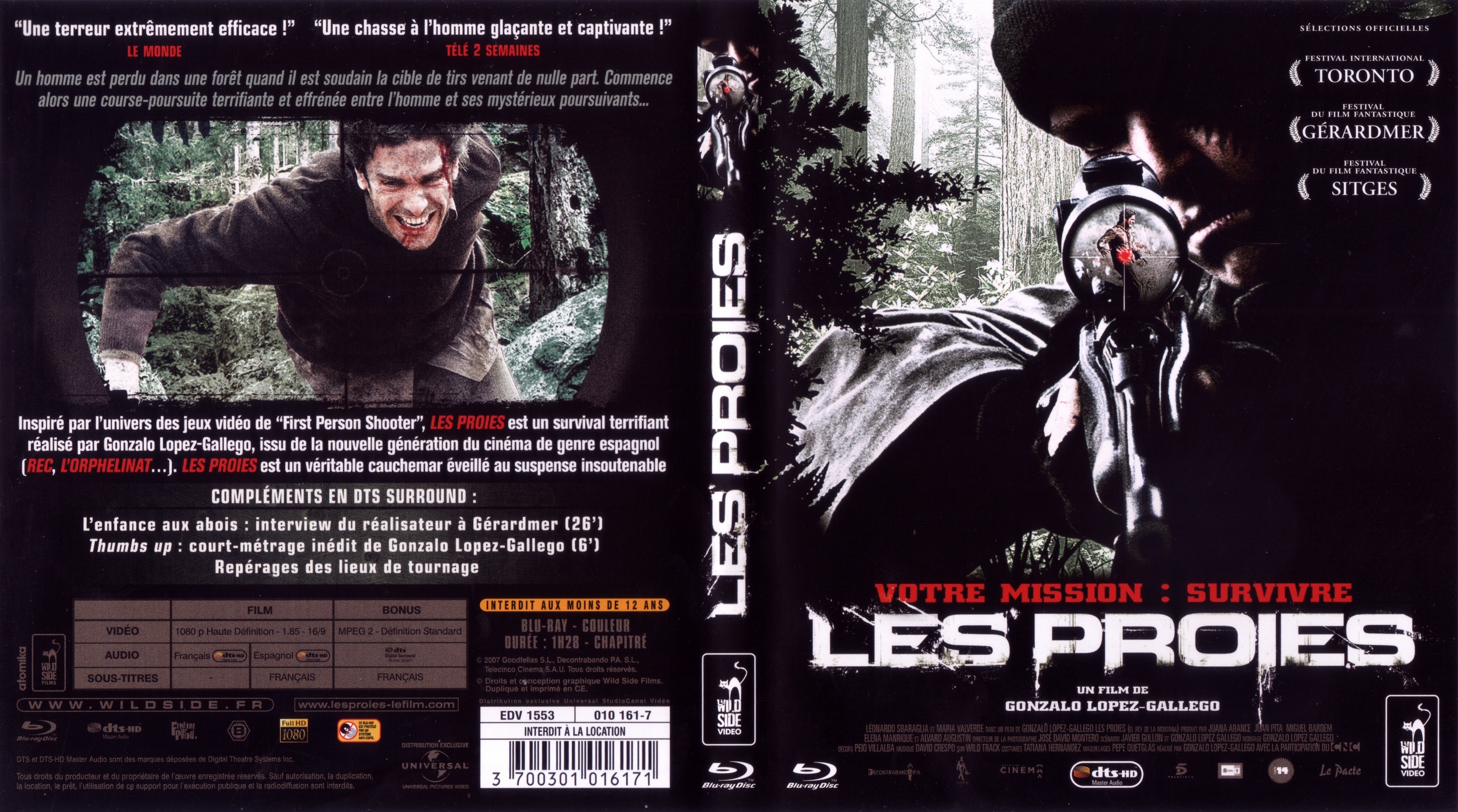 Jaquette DVD Les proies (2008) (BLU-RAY)