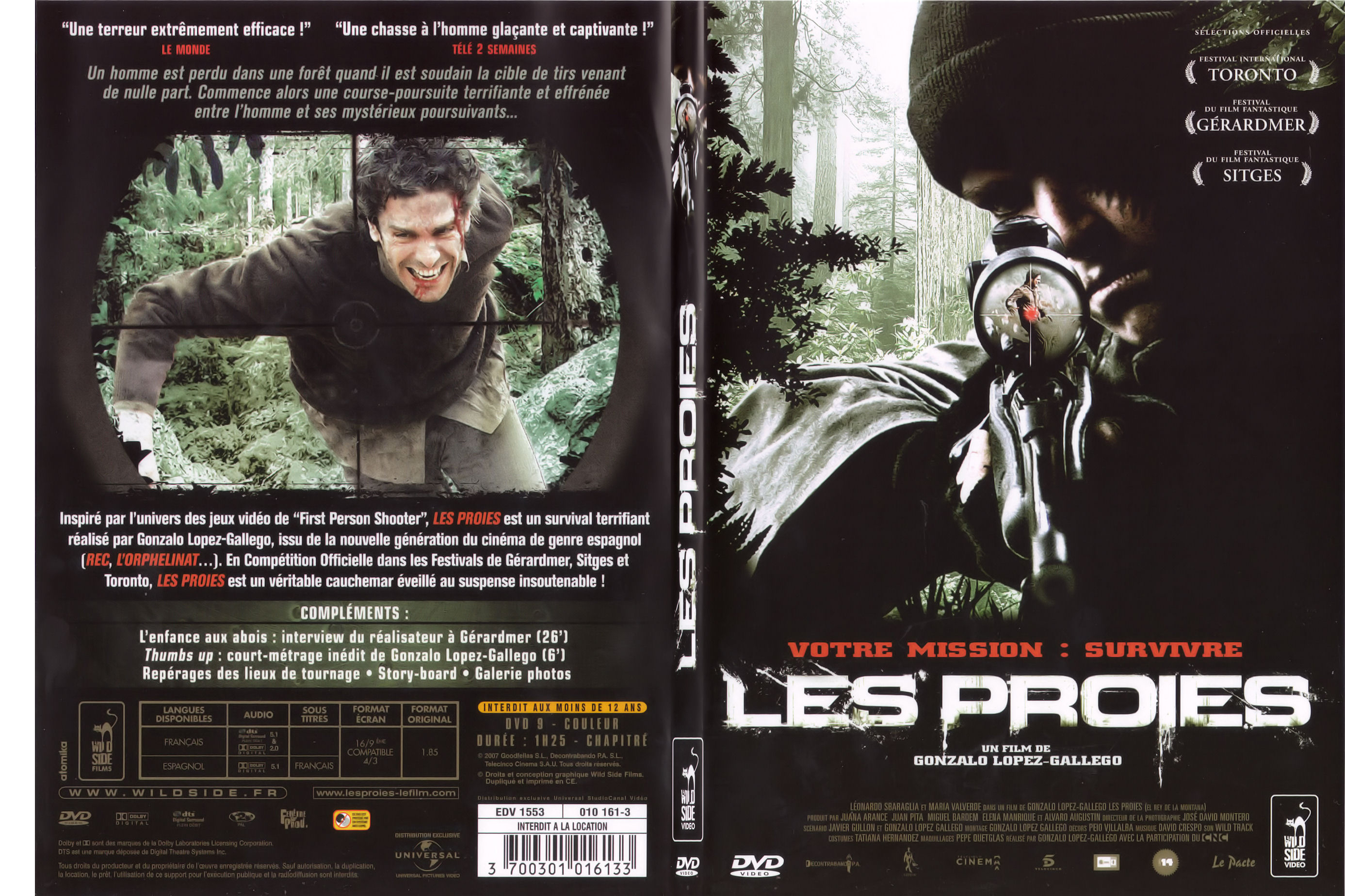 Jaquette DVD Les proies (2008) - SLIM