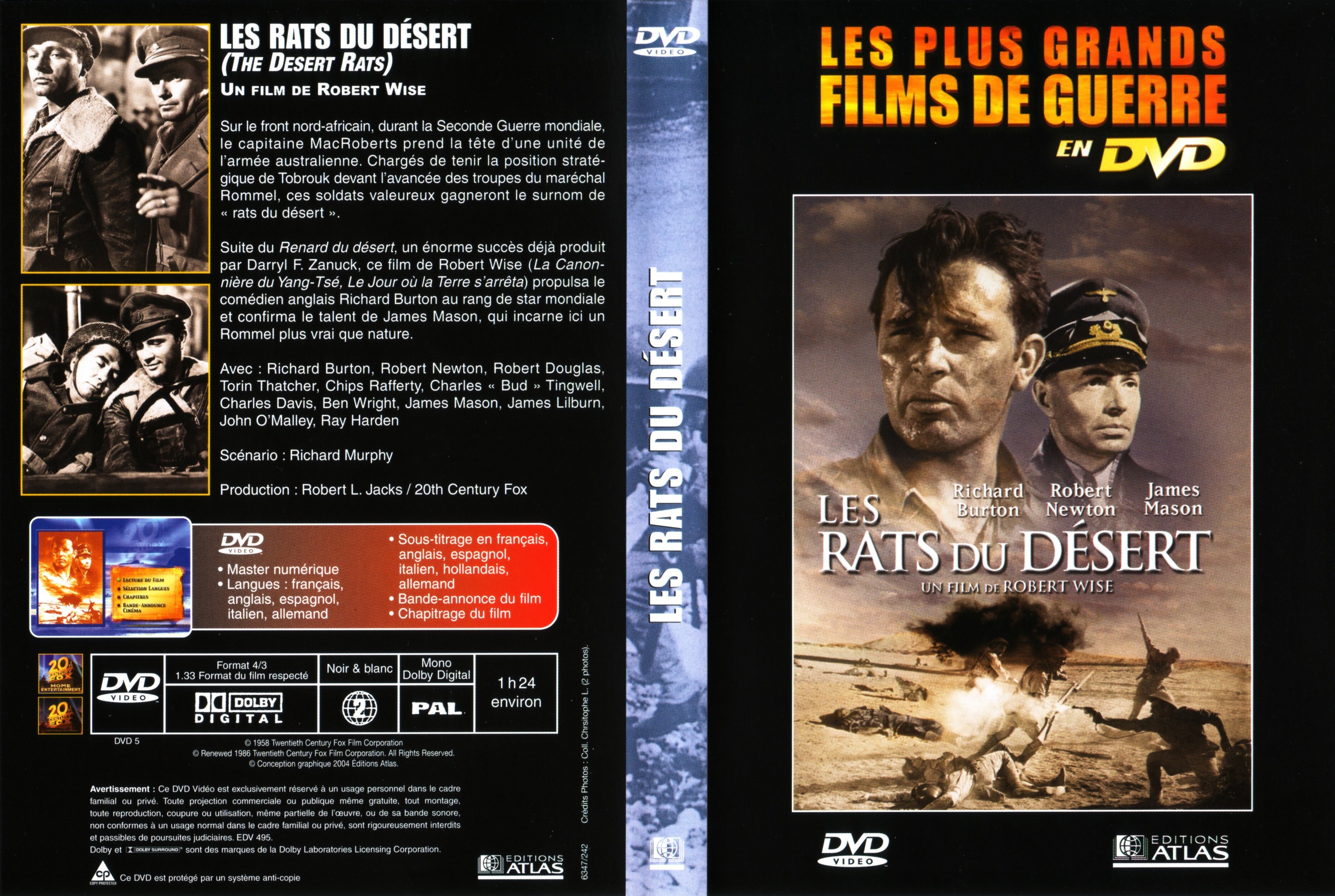 Jaquette DVD Les rats du dsert