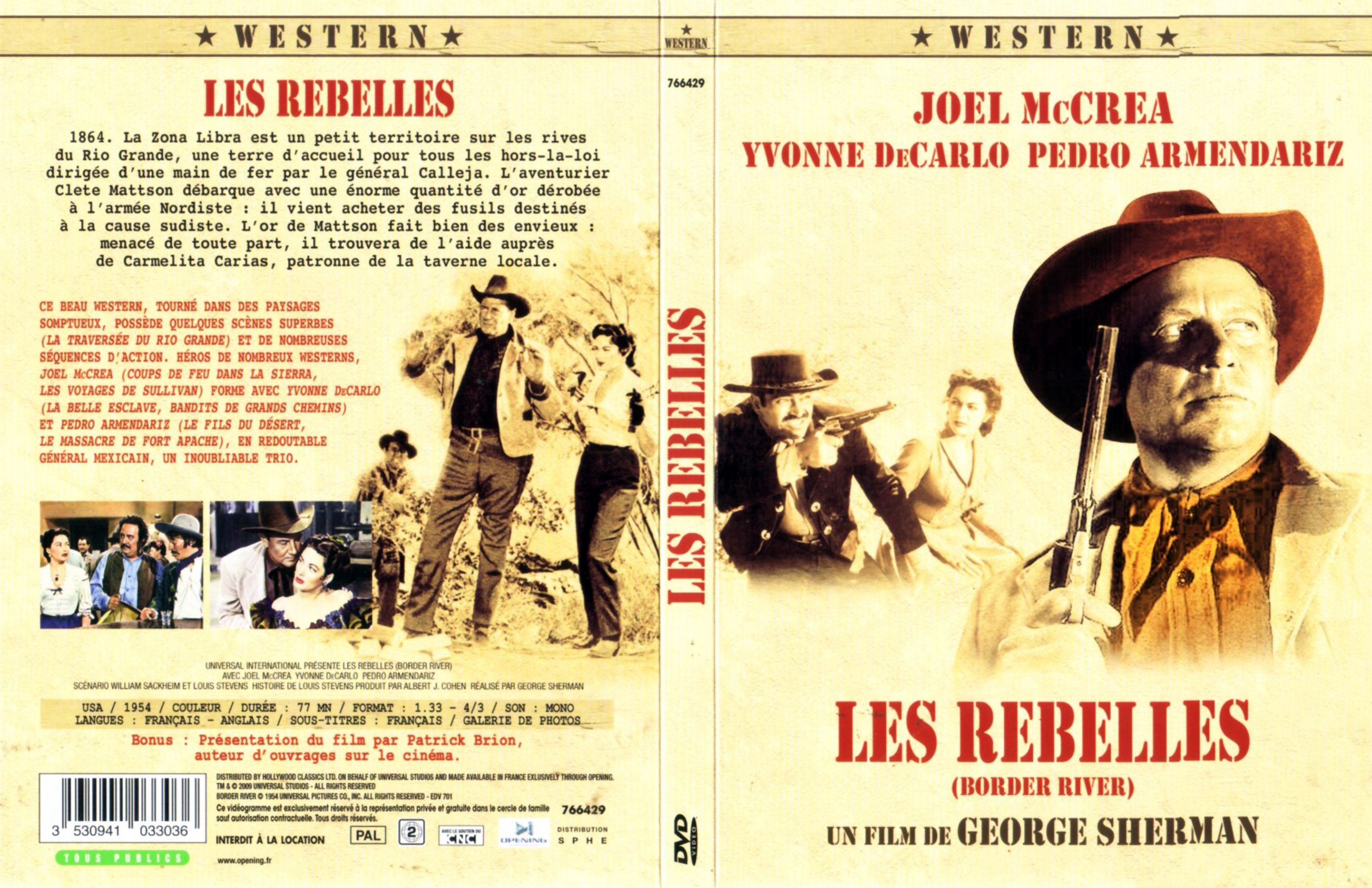 Jaquette DVD Les rebelles