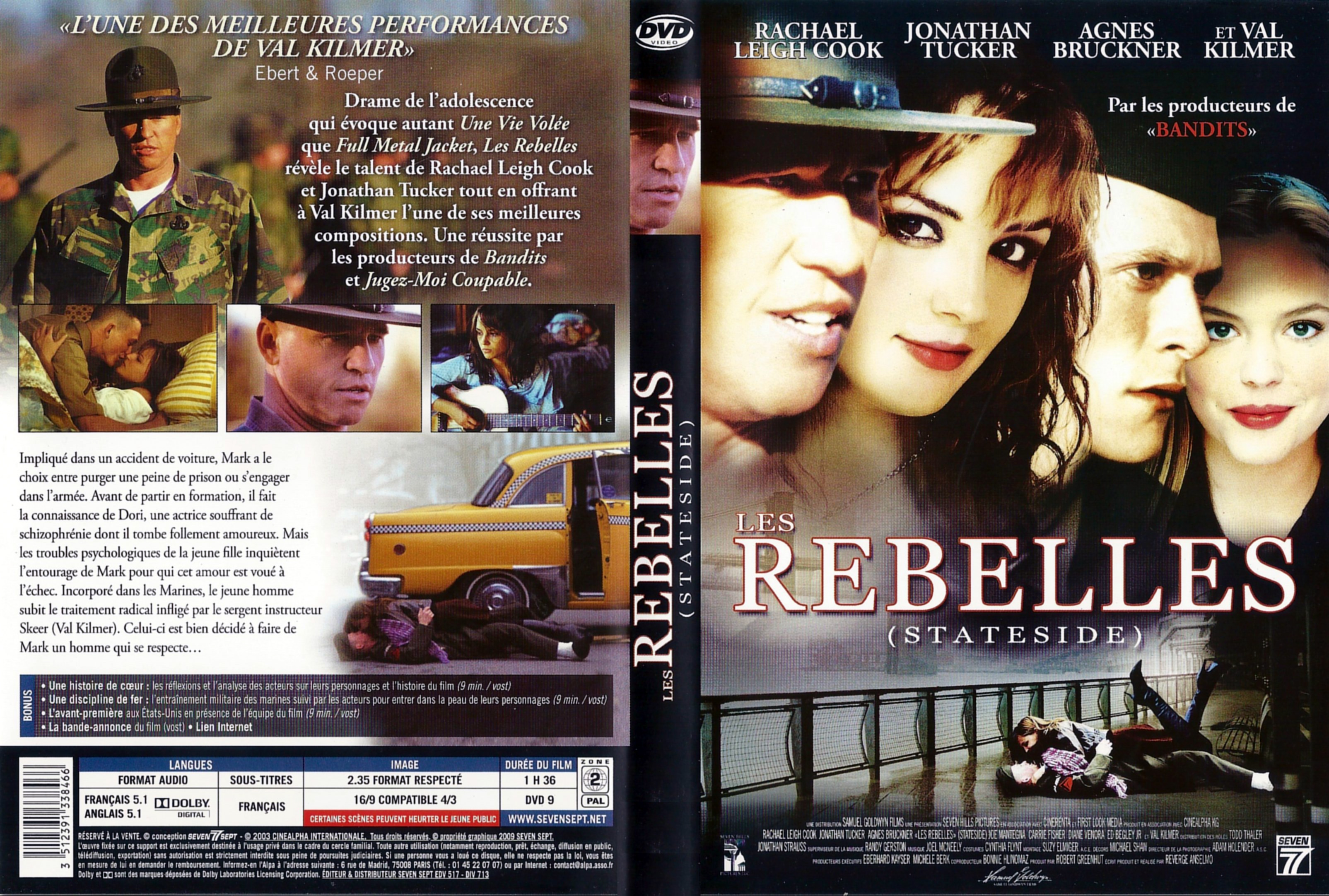Jaquette DVD Les rebelles (2003)