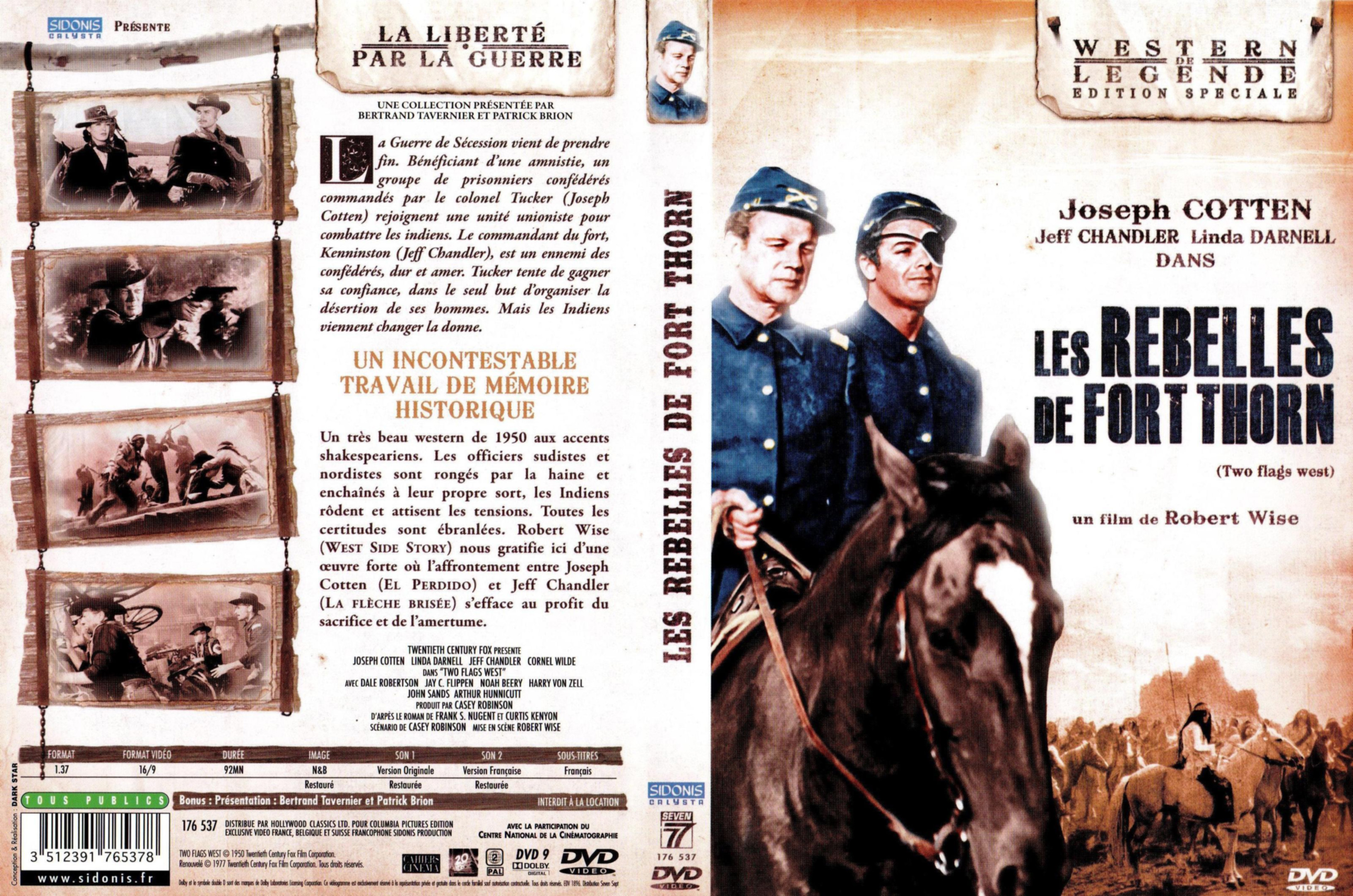 Jaquette DVD Les rebelles de Fort Thorn