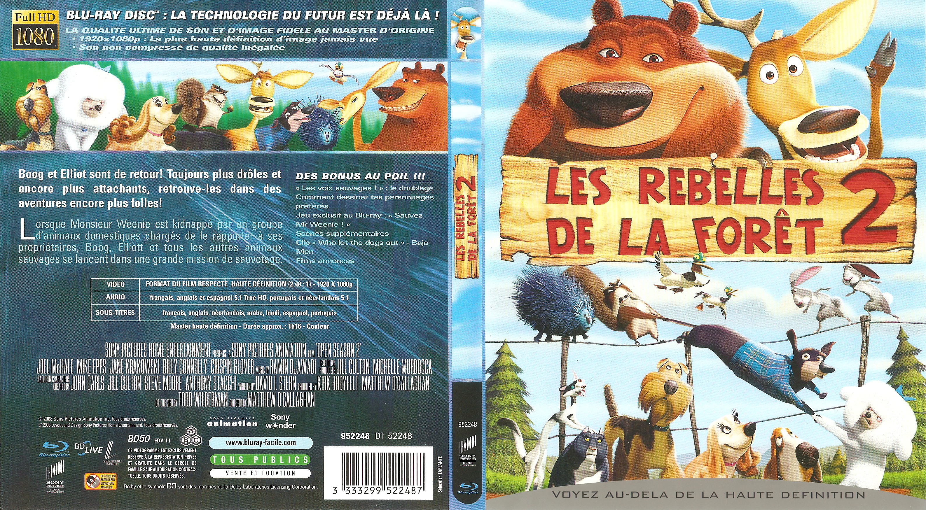 Jaquette DVD Les rebelles de la foret 2 (BLU-RAY)