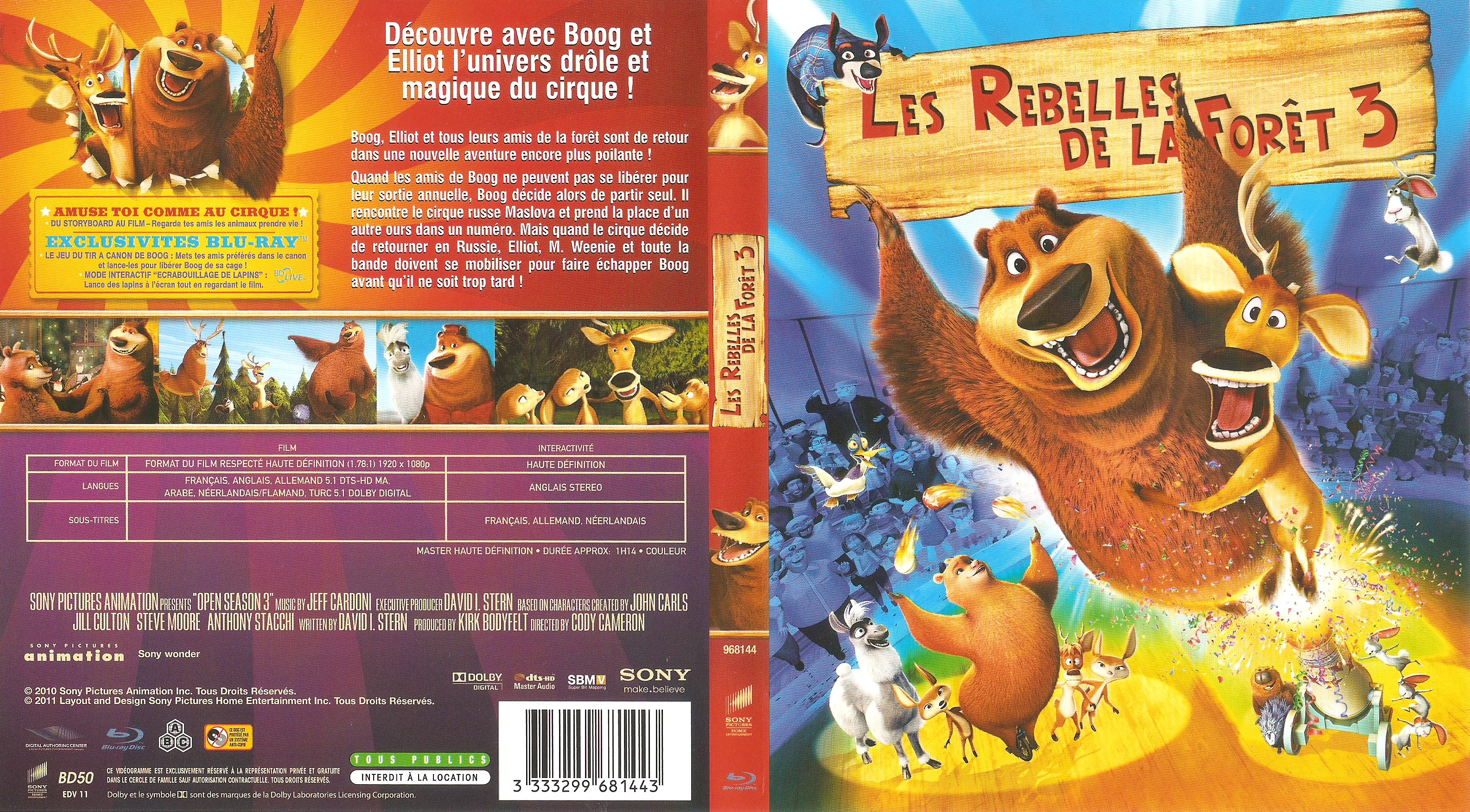 Jaquette DVD Les rebelles de la foret 3 (BLU-RAY)