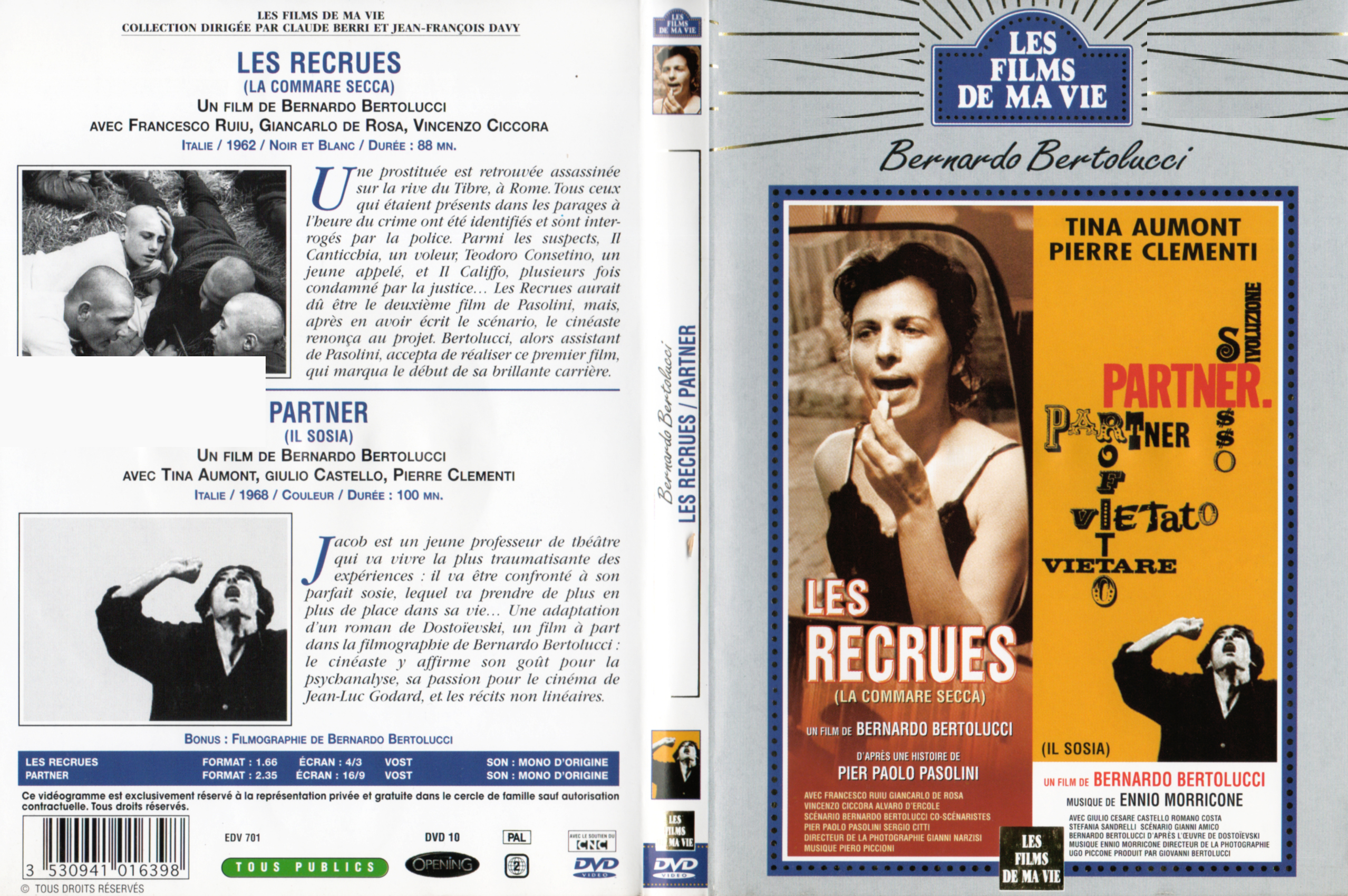 Jaquette DVD Les recrues + Partner
