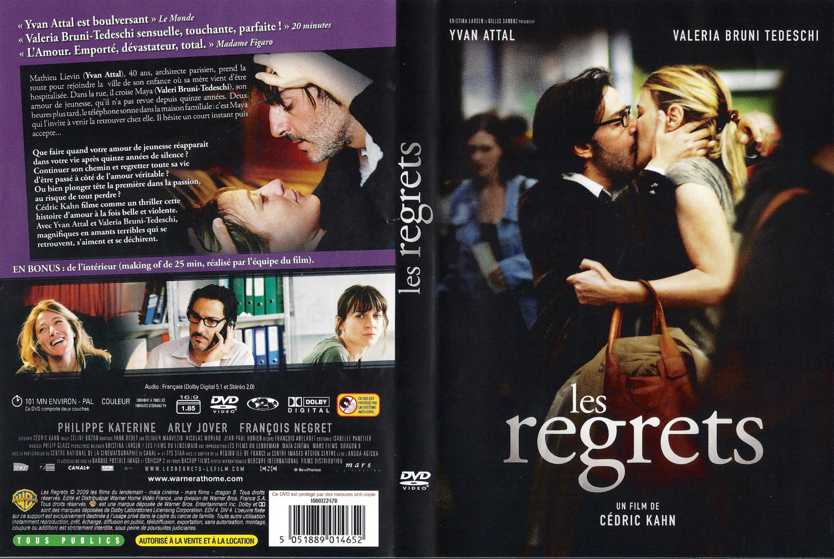 Jaquette DVD Les regrets