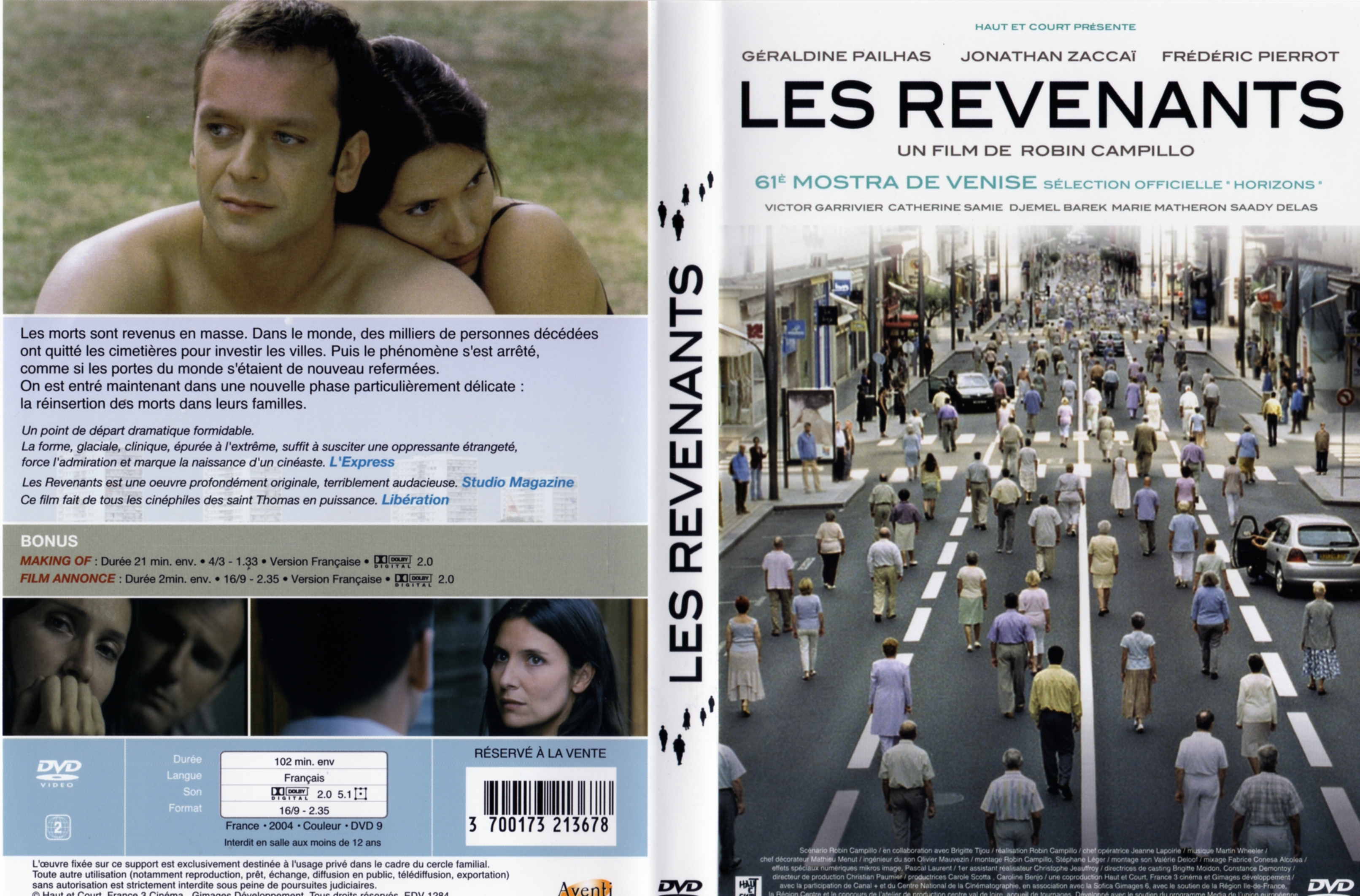 Jaquette DVD Les revenants