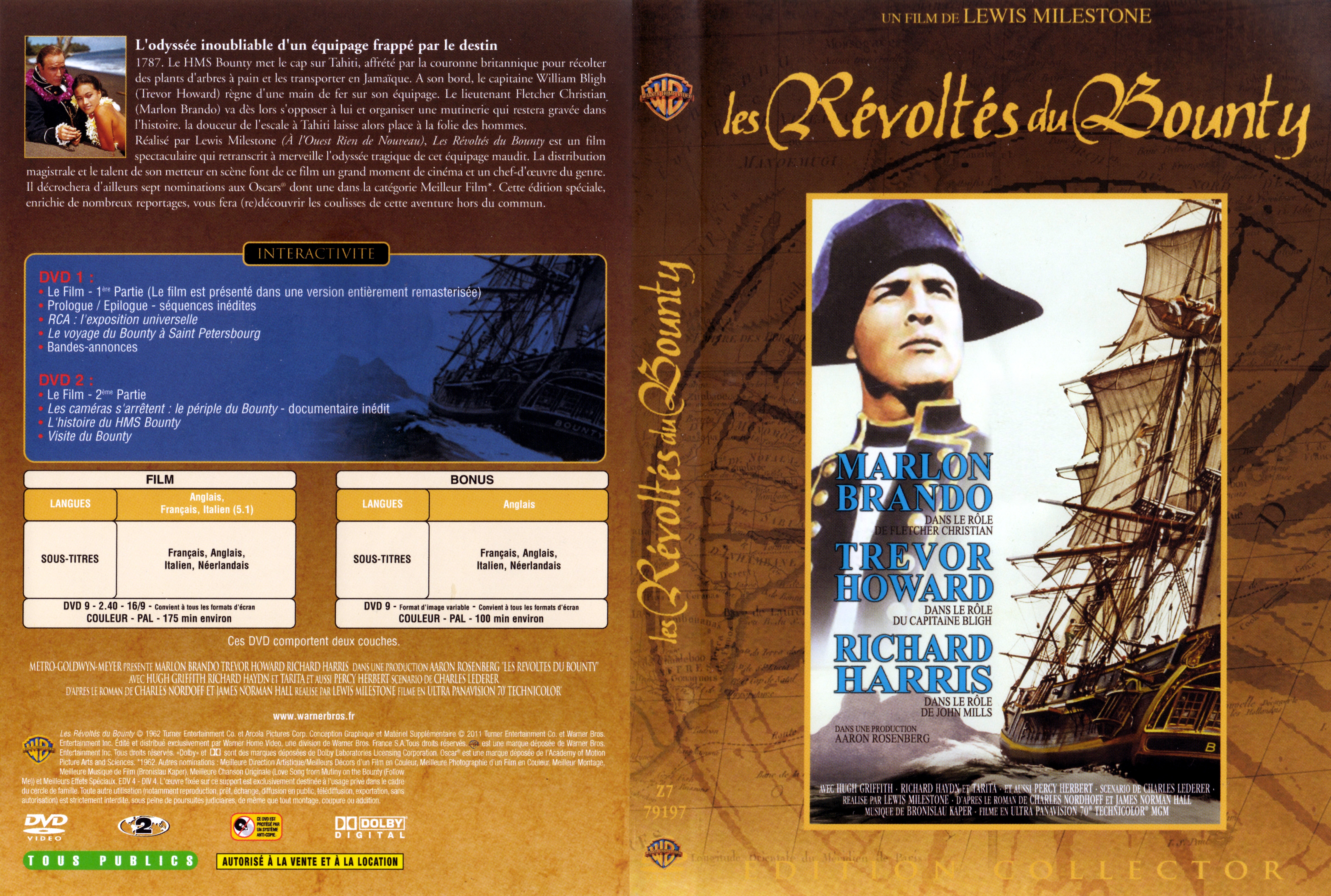 Jaquette DVD Les rvolts du Bounty (1962) v2