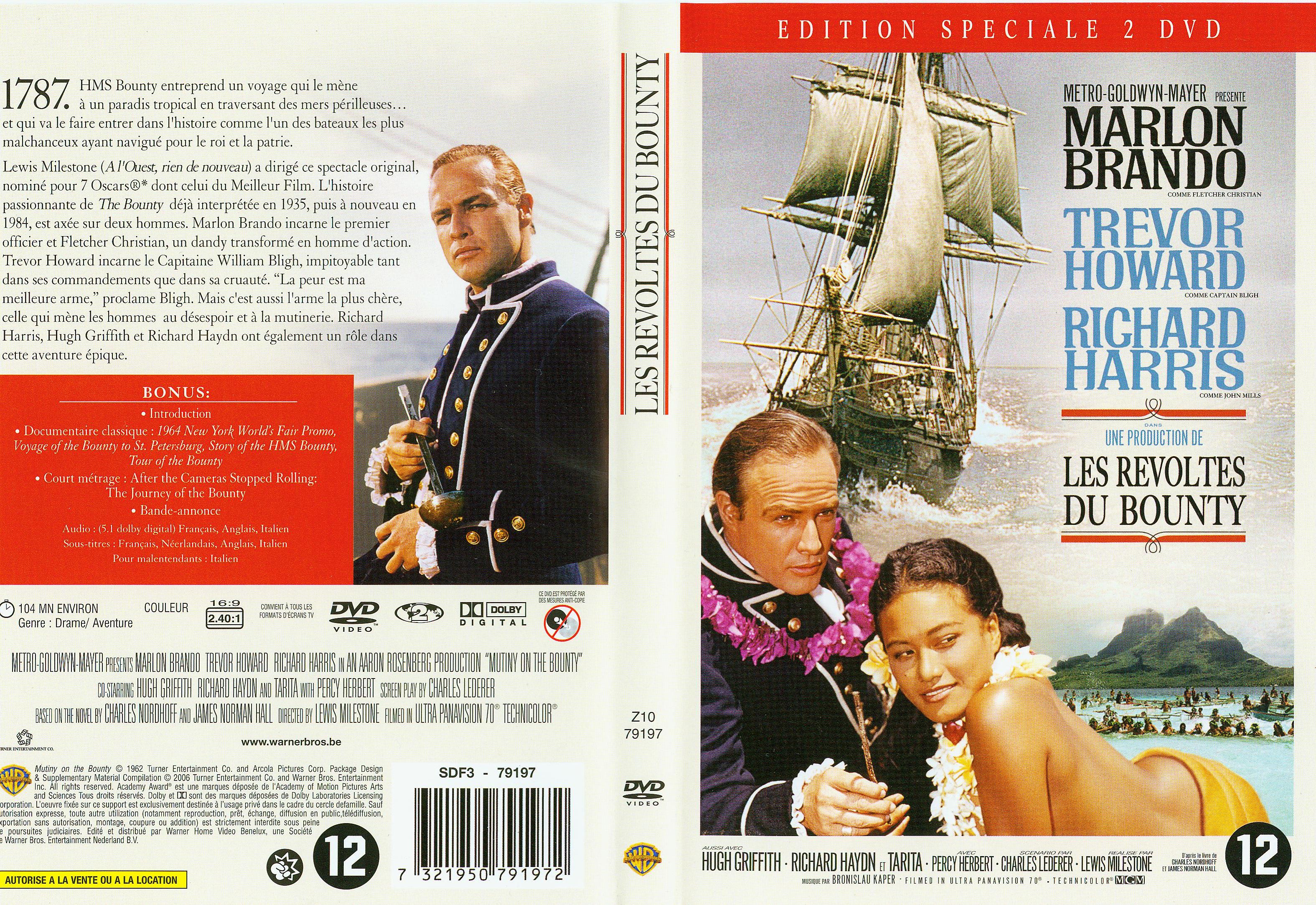 Jaquette DVD Les revolts du bounty (1962)