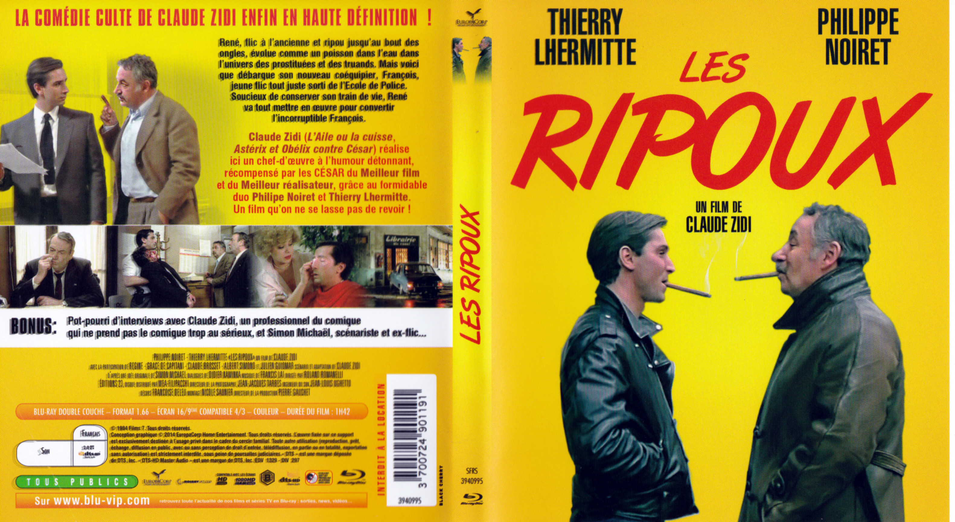 Jaquette DVD Les ripoux (BLU-RAY)
