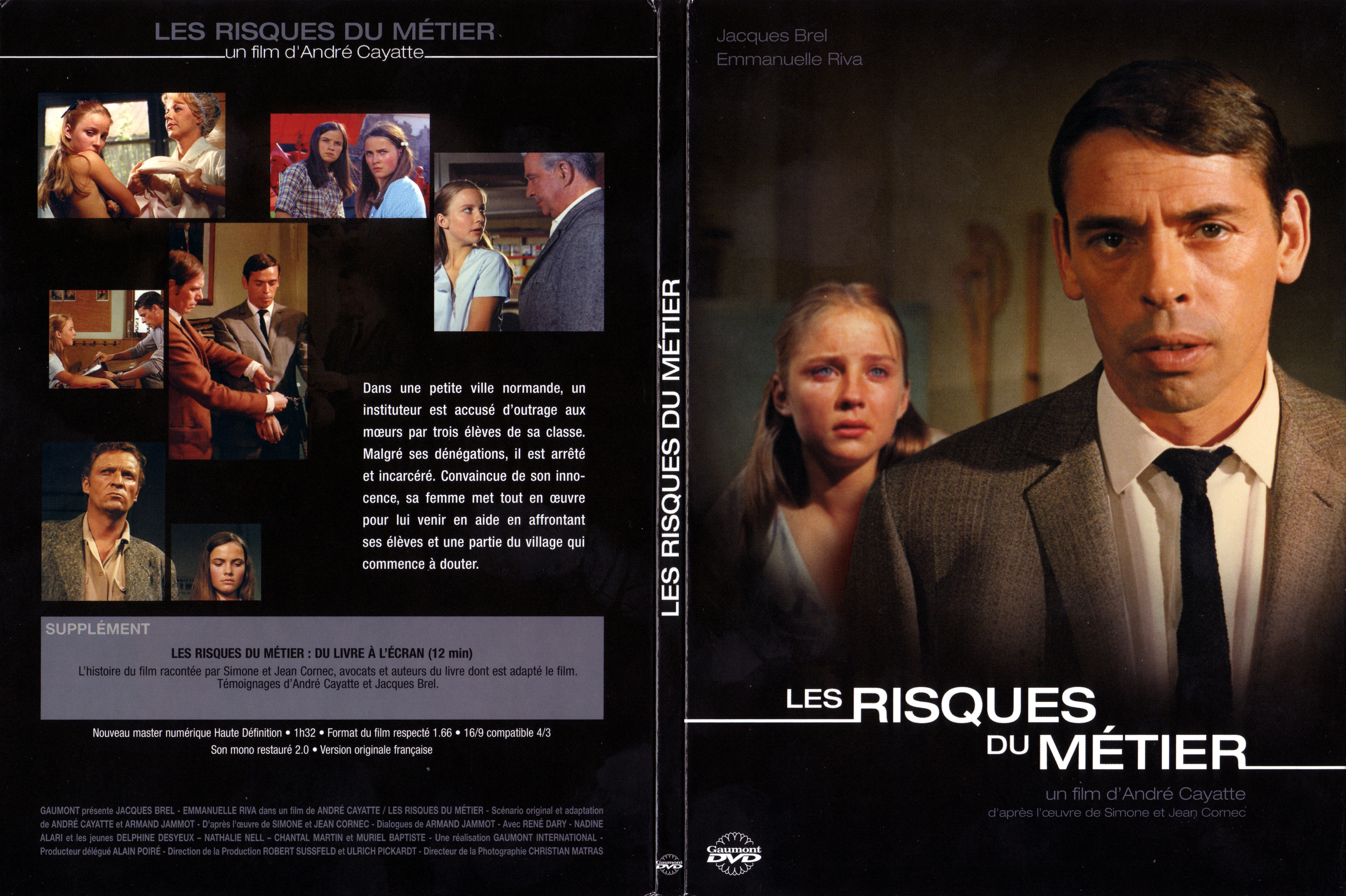 Jaquette DVD Les risques du mtier