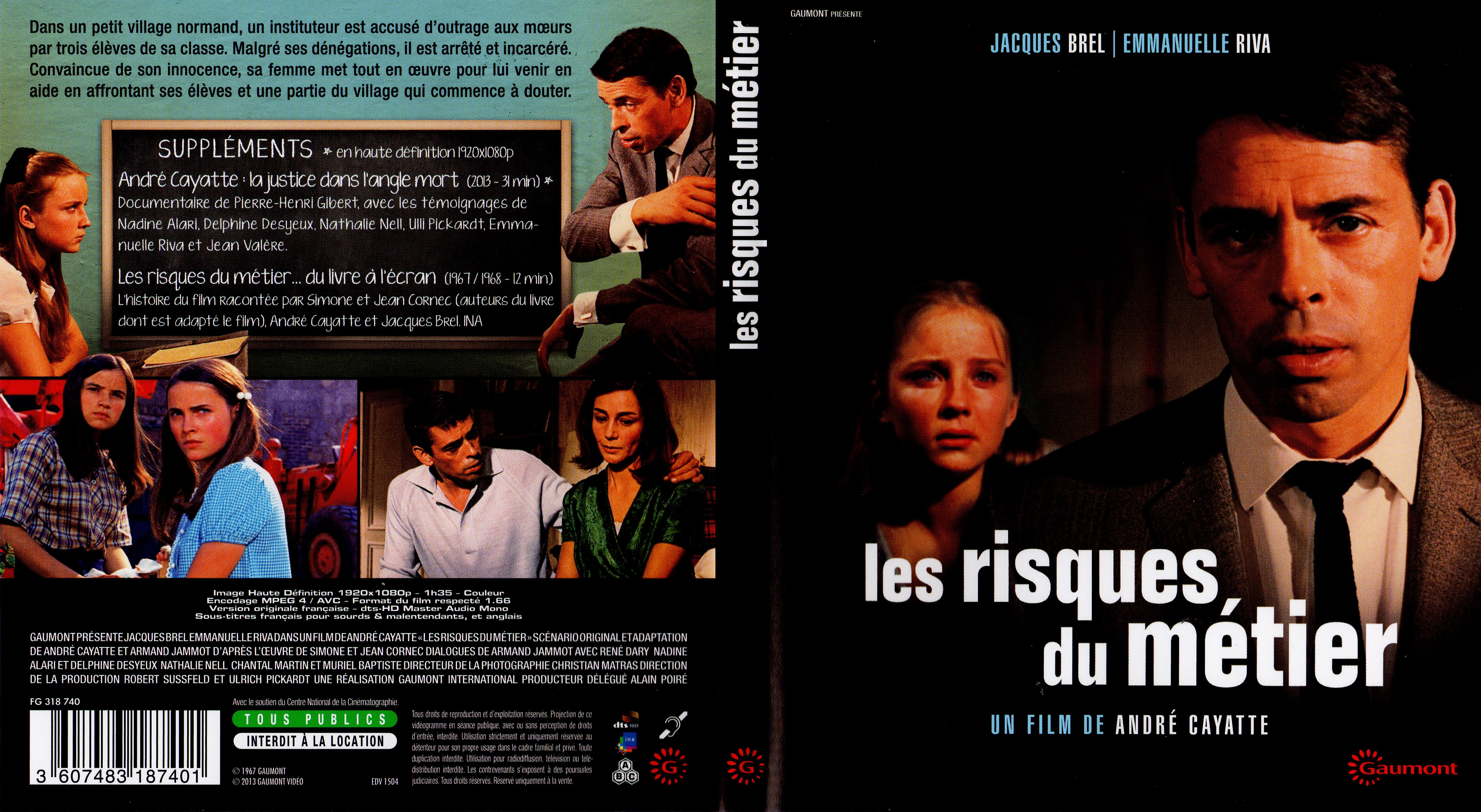 Jaquette DVD Les risques du metier (BLU-RAY)