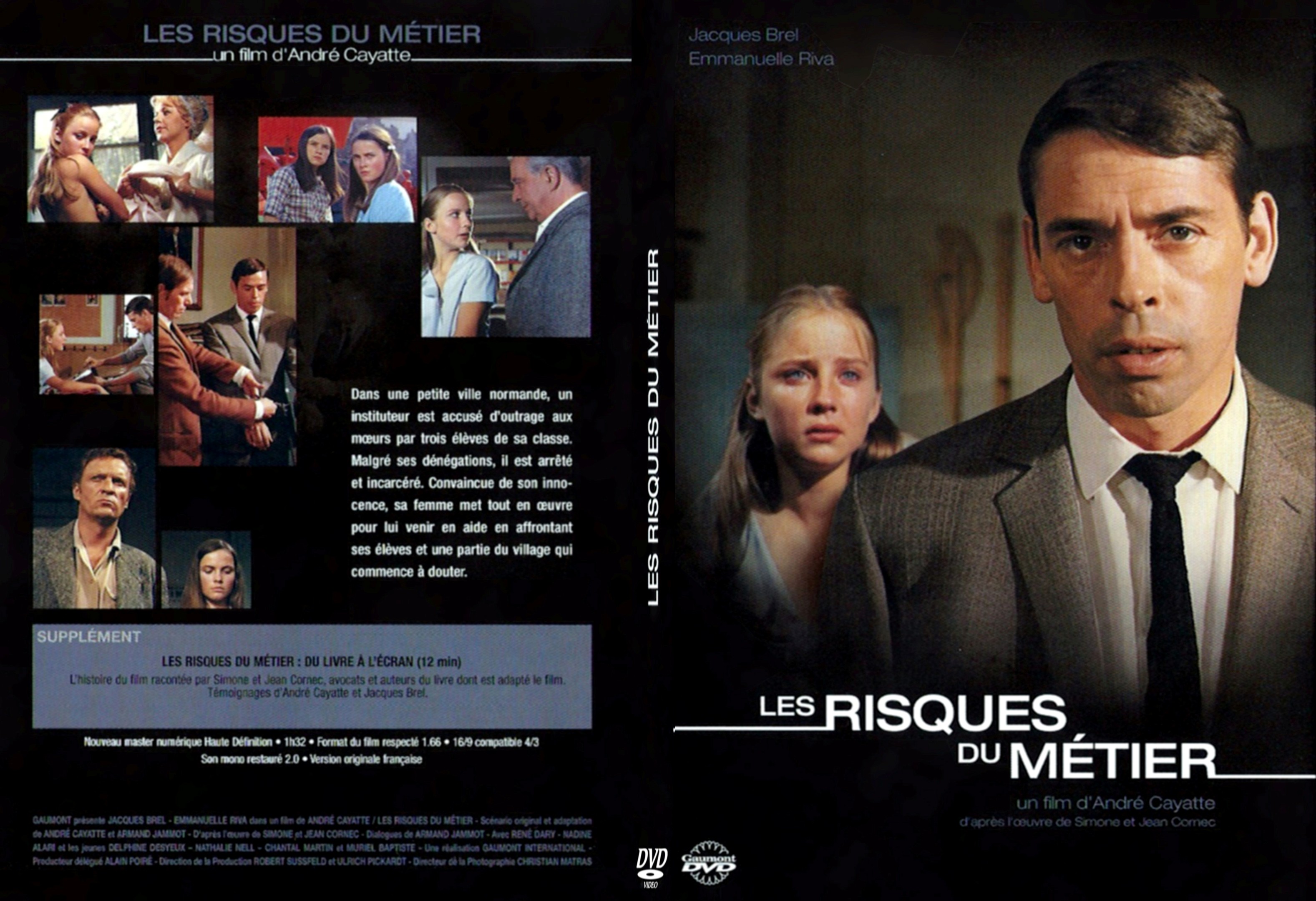 Jaquette DVD Les risques du mtier - SLIM