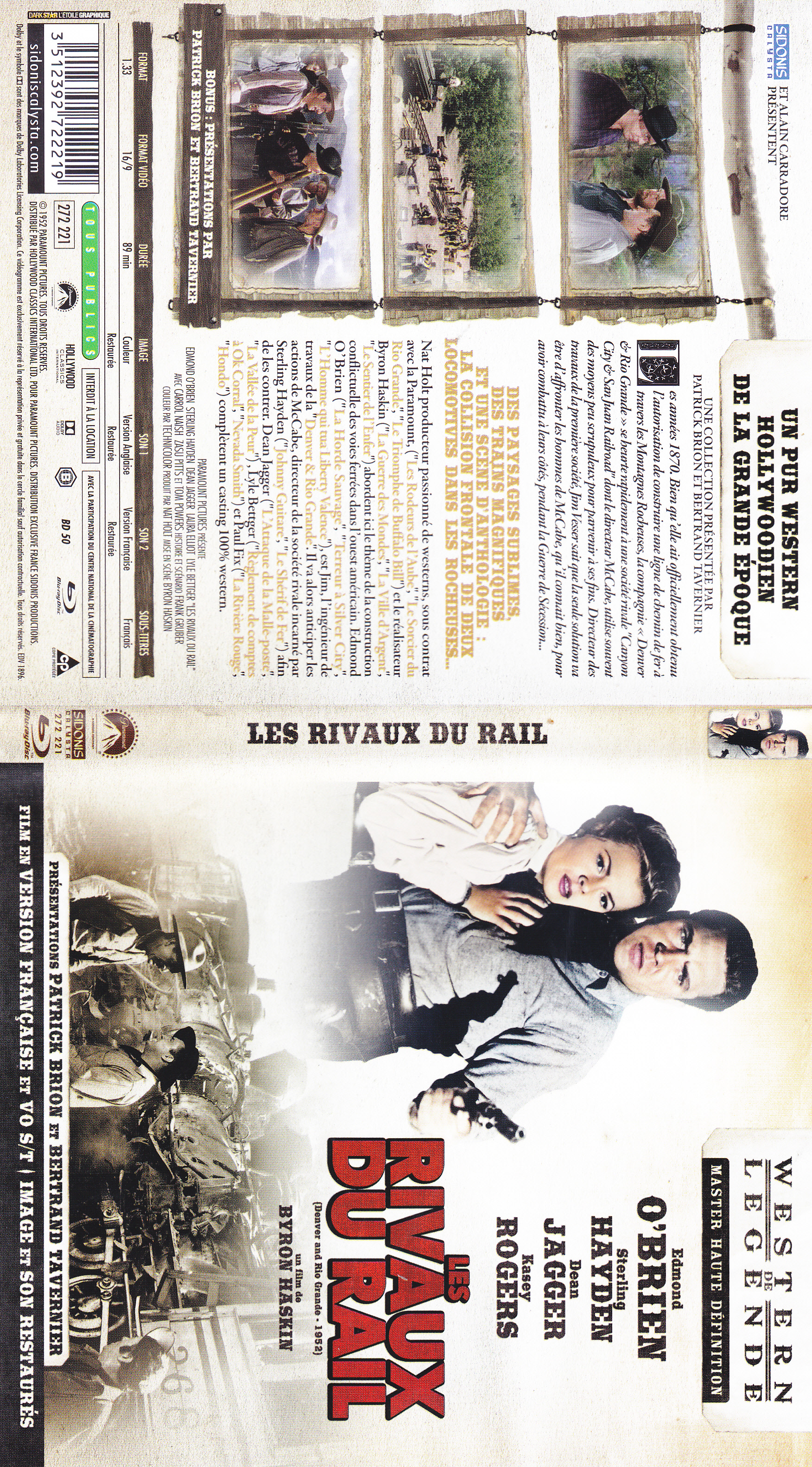 Jaquette DVD Les rivaux du rail (BLU-RAY)