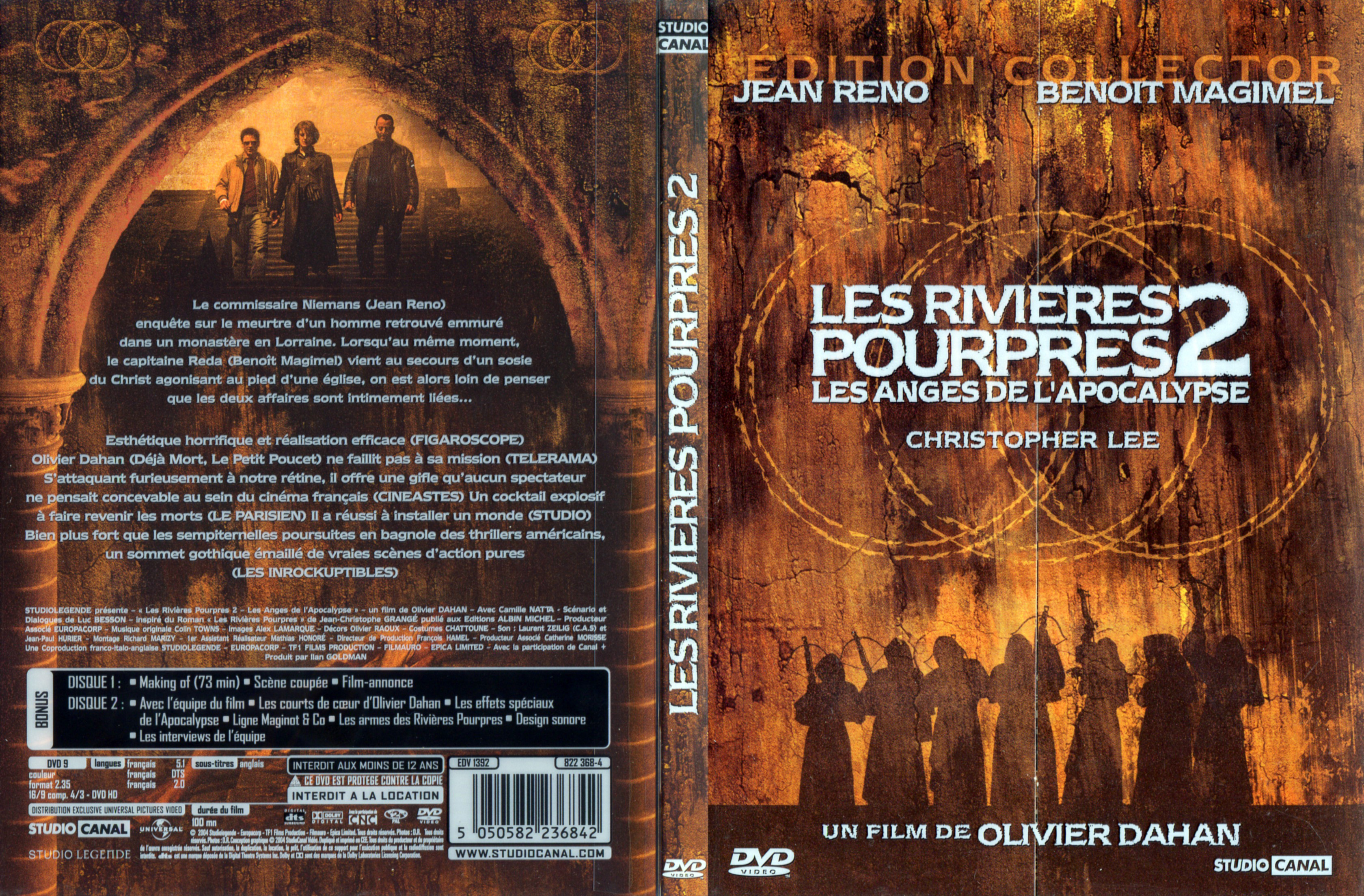 Jaquette DVD Les rivires pourpres 2 v3