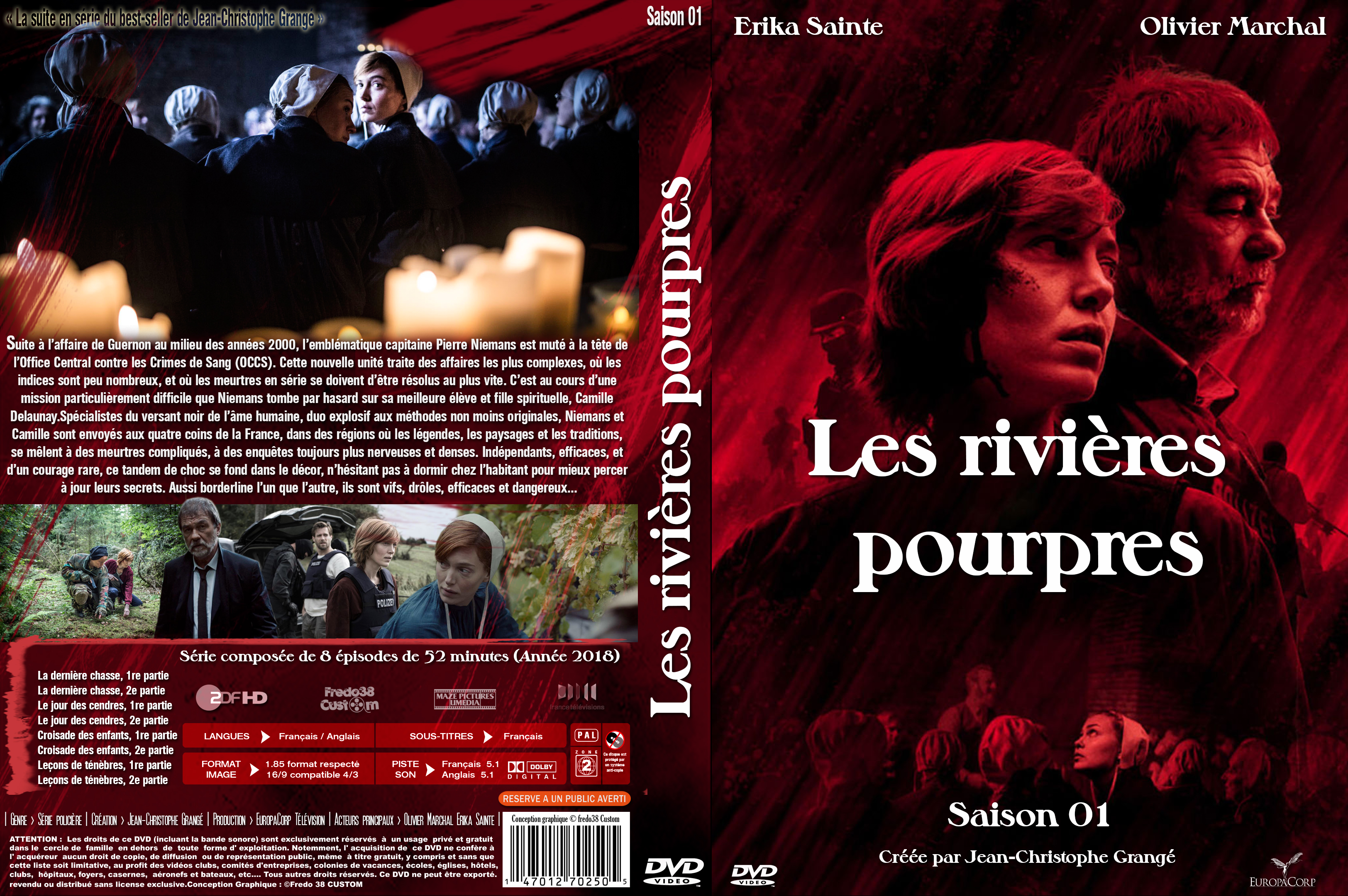 Jaquette DVD Les rivieres pourpres (serie) custom
