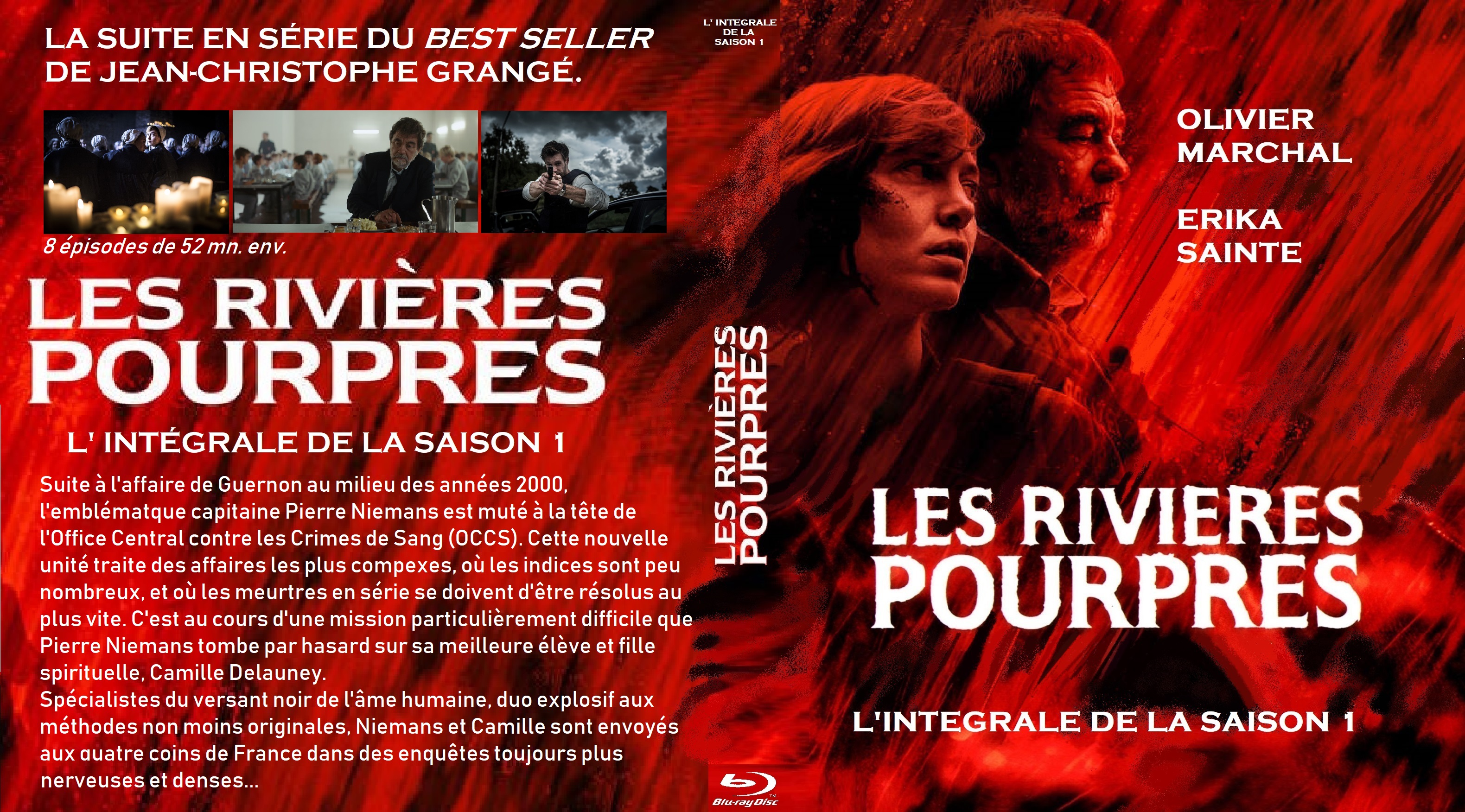 Jaquette DVD Les rivires pourpres saison 1 custom (BLU-RAY)