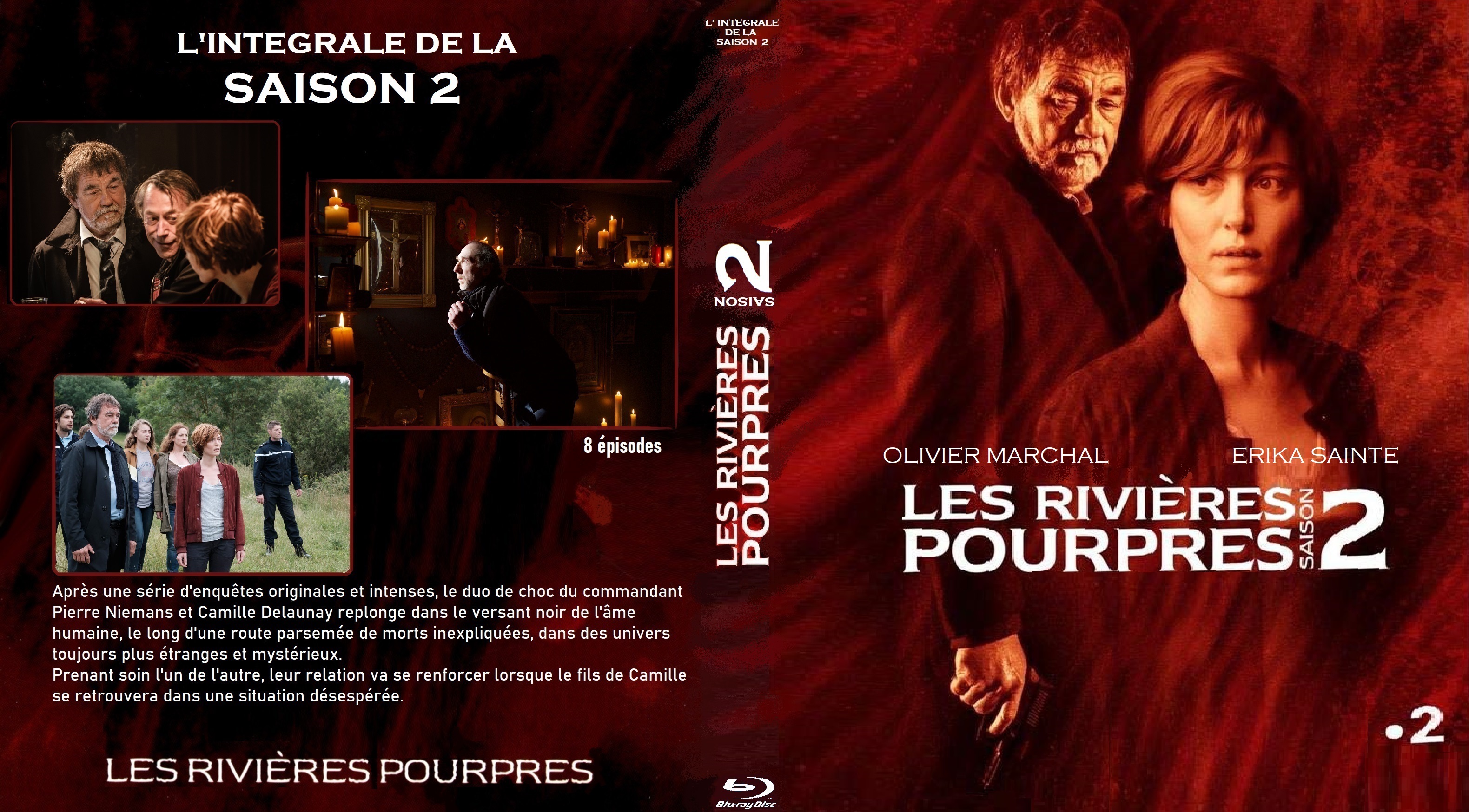 Jaquette DVD Les rivires pourpres saison 2 custom (BLU-RAY)