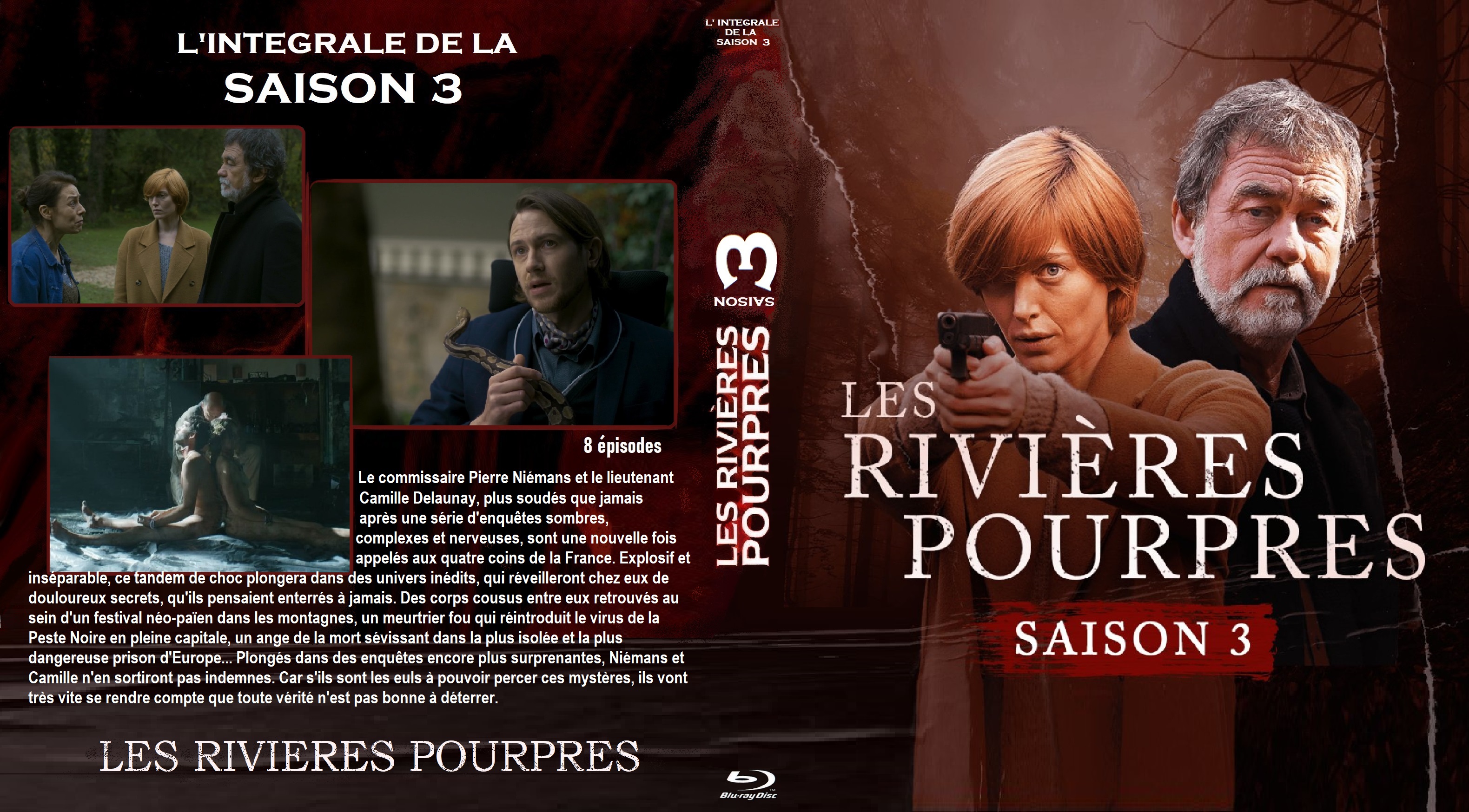 Jaquette DVD Les rivieres pourpres saison 3  Blu-ray custom