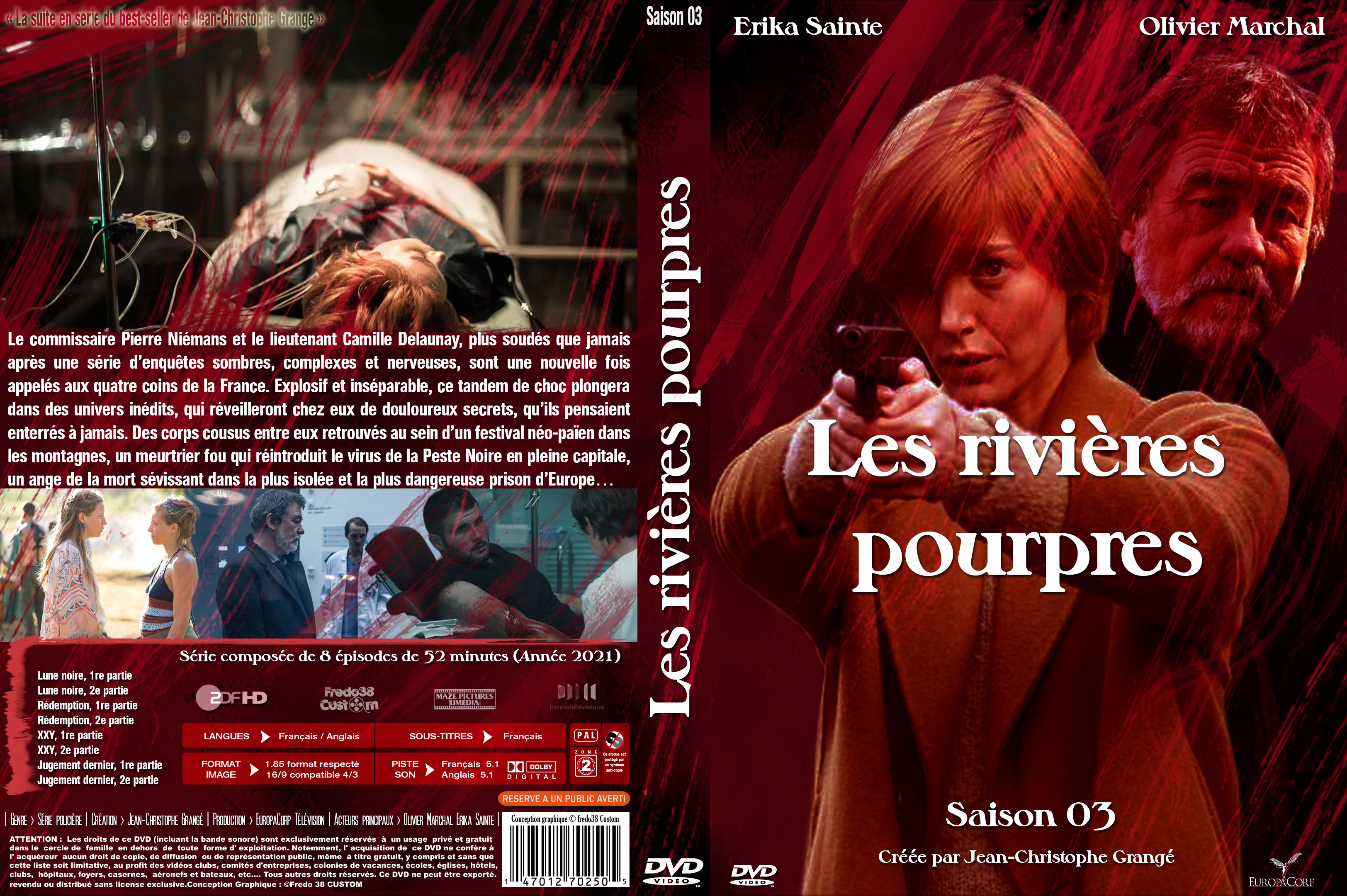 Jaquette DVD Les rivieres pourpres saison 3 custom