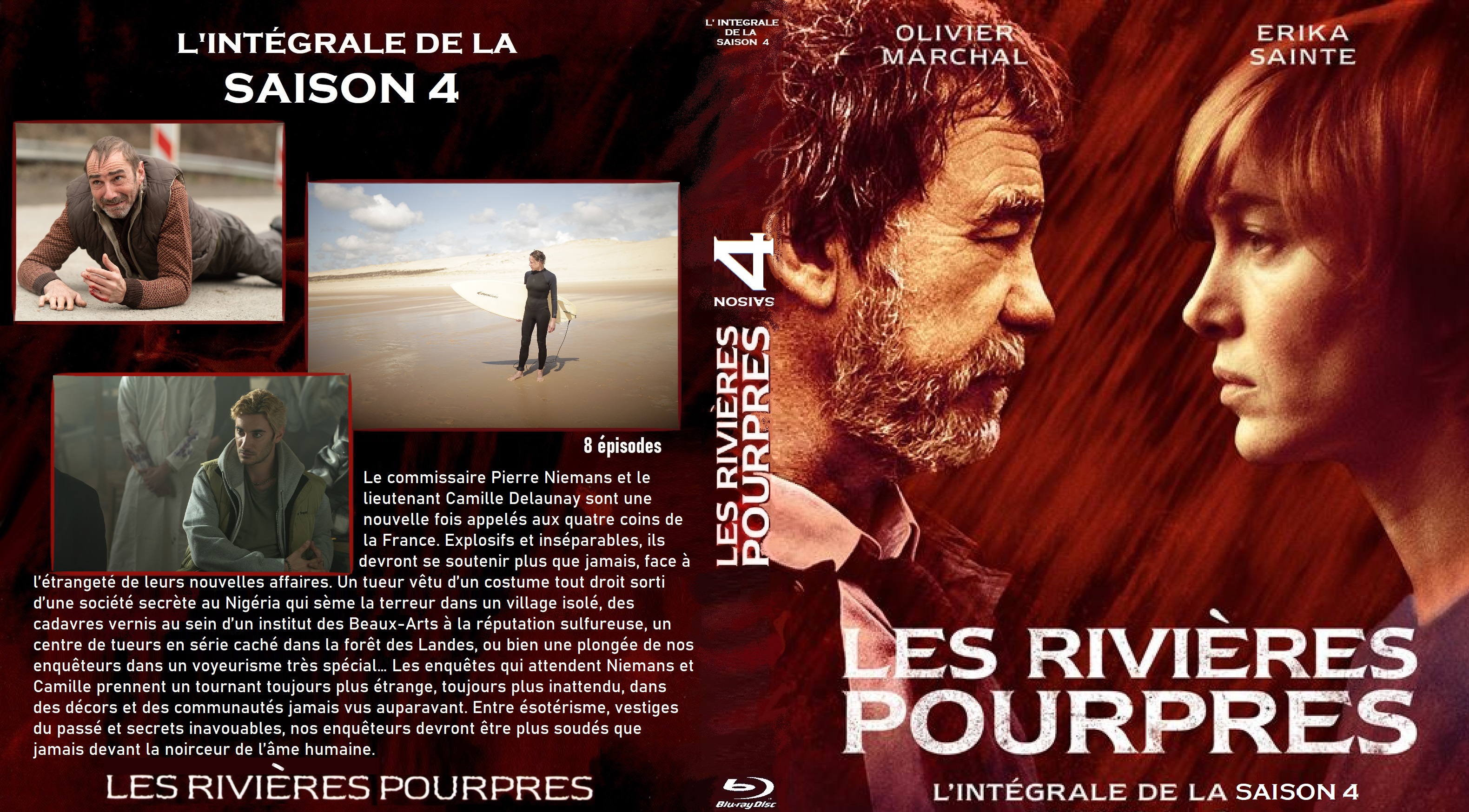 Jaquette DVD Les rivieres pourpres saison 4 custom (BLU-RAY)