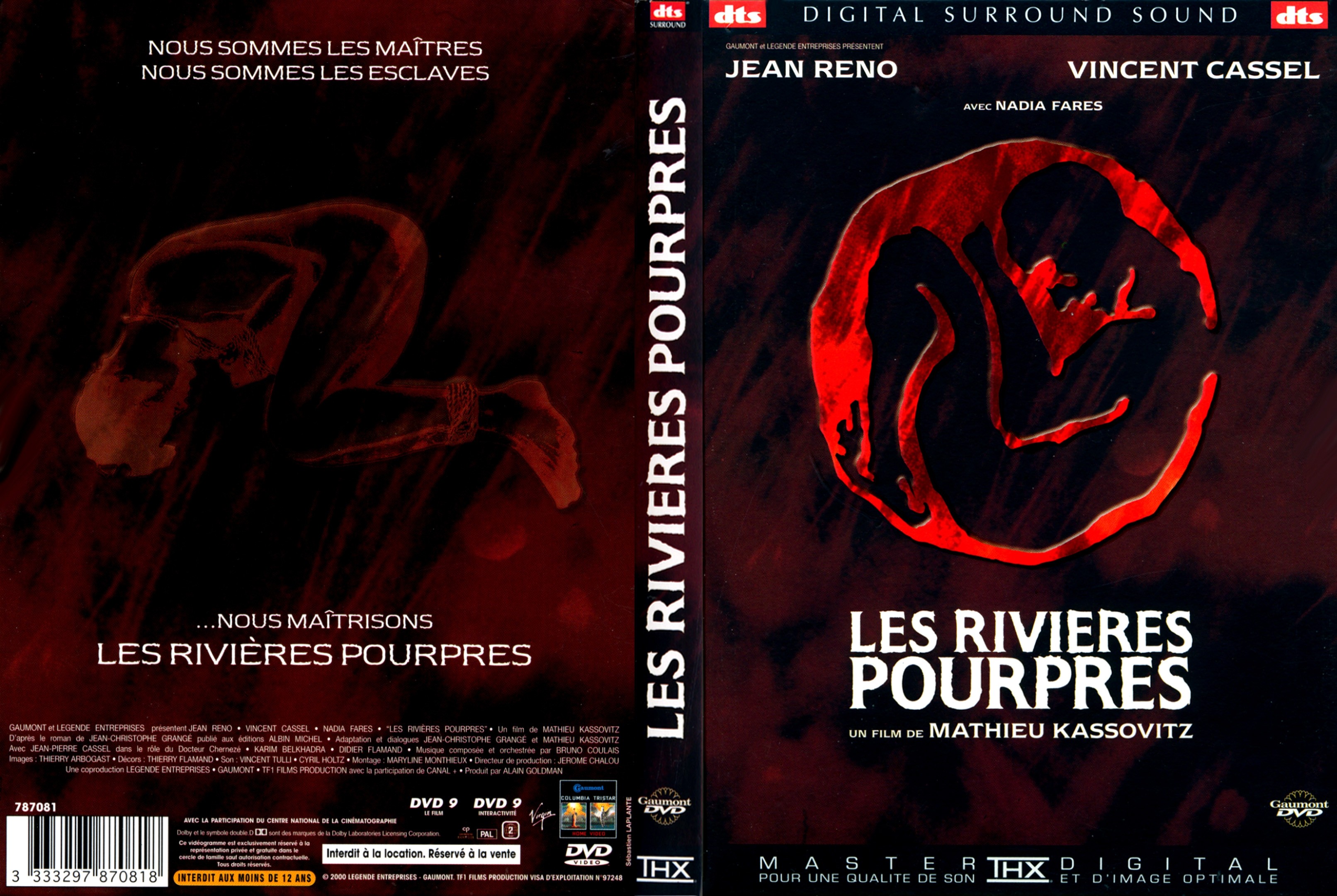 Jaquette DVD Les rivires pourpres v2