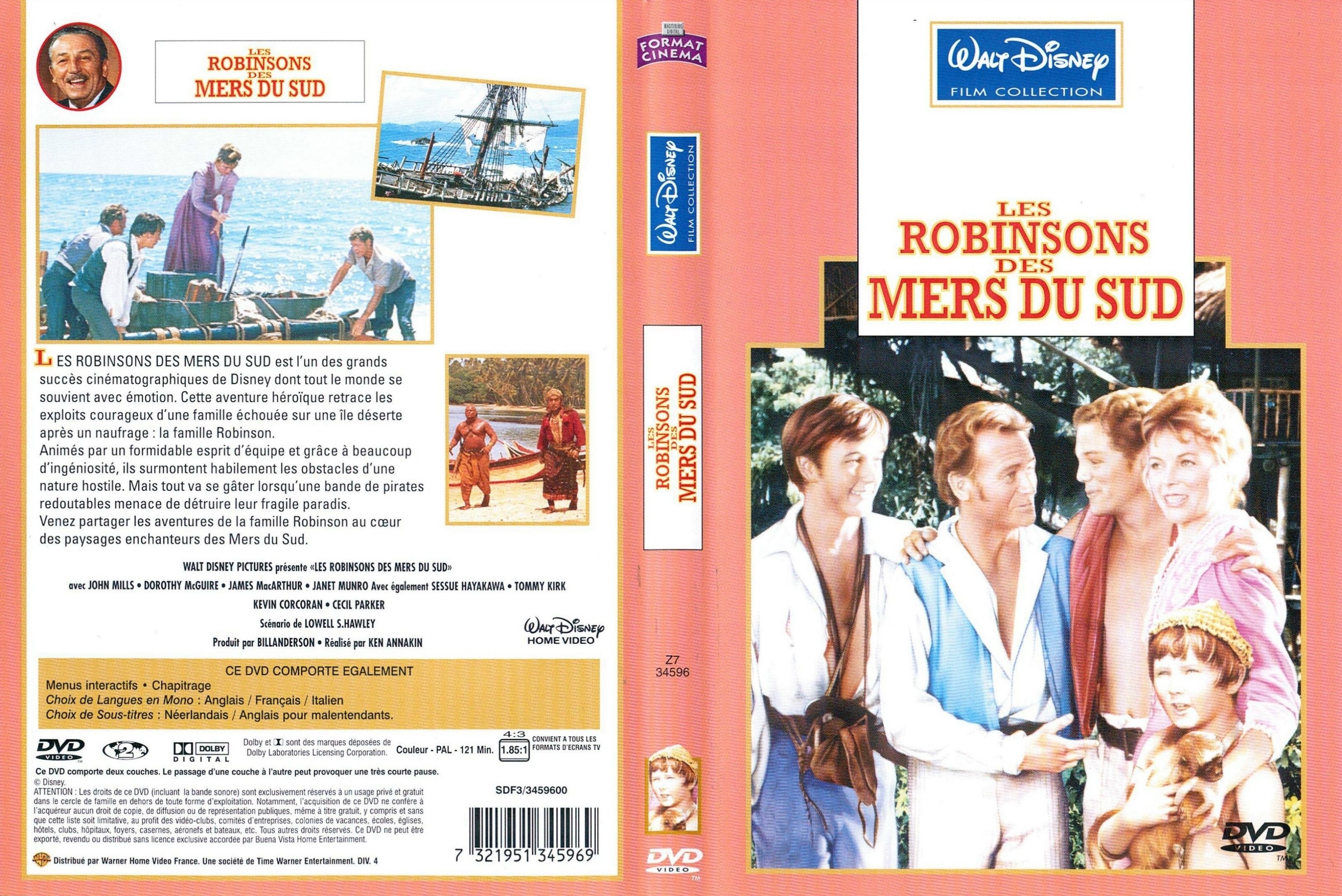 Jaquette DVD Les robinsons des mers du sud
