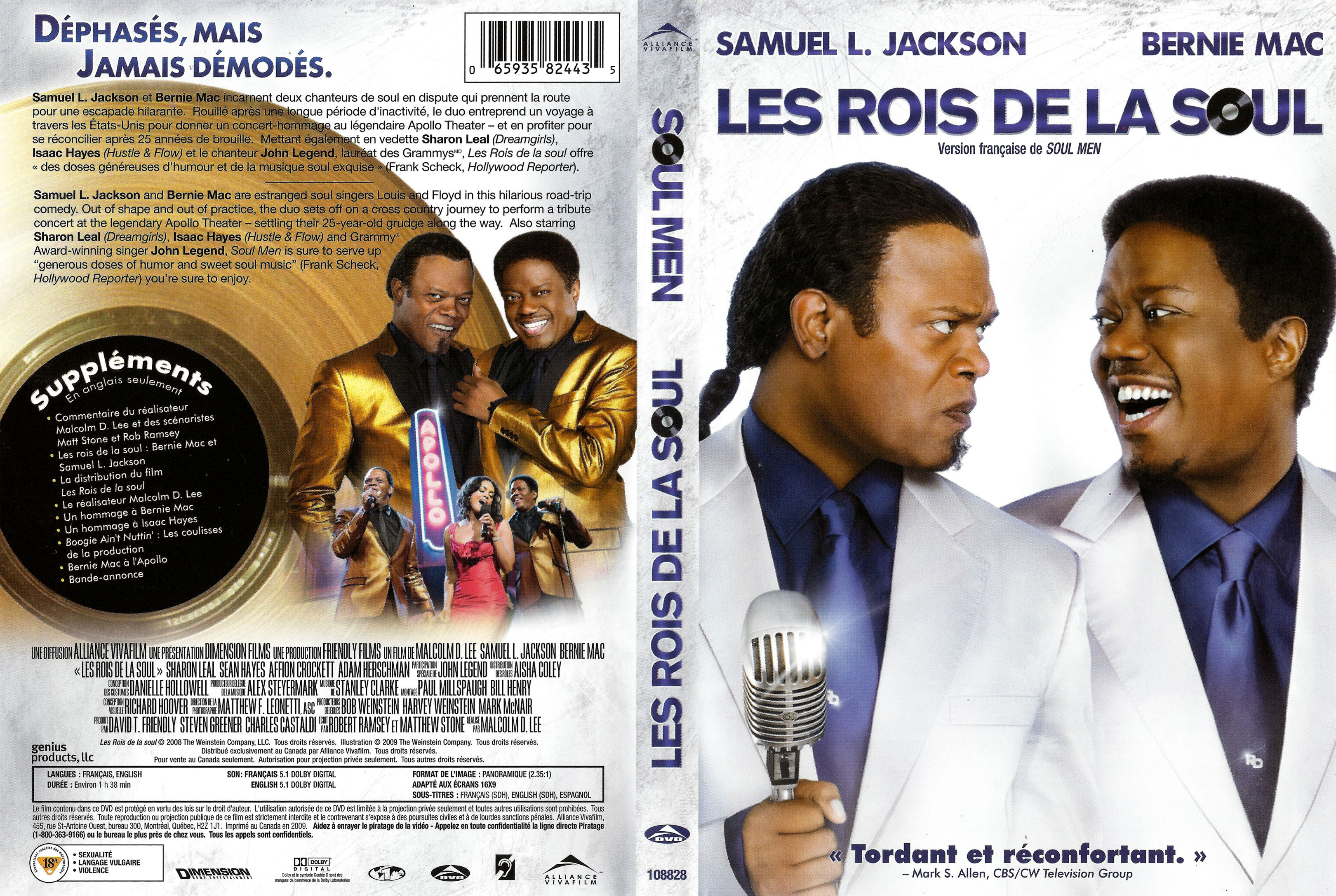 Jaquette DVD Les rois de la soul (Canadienne)