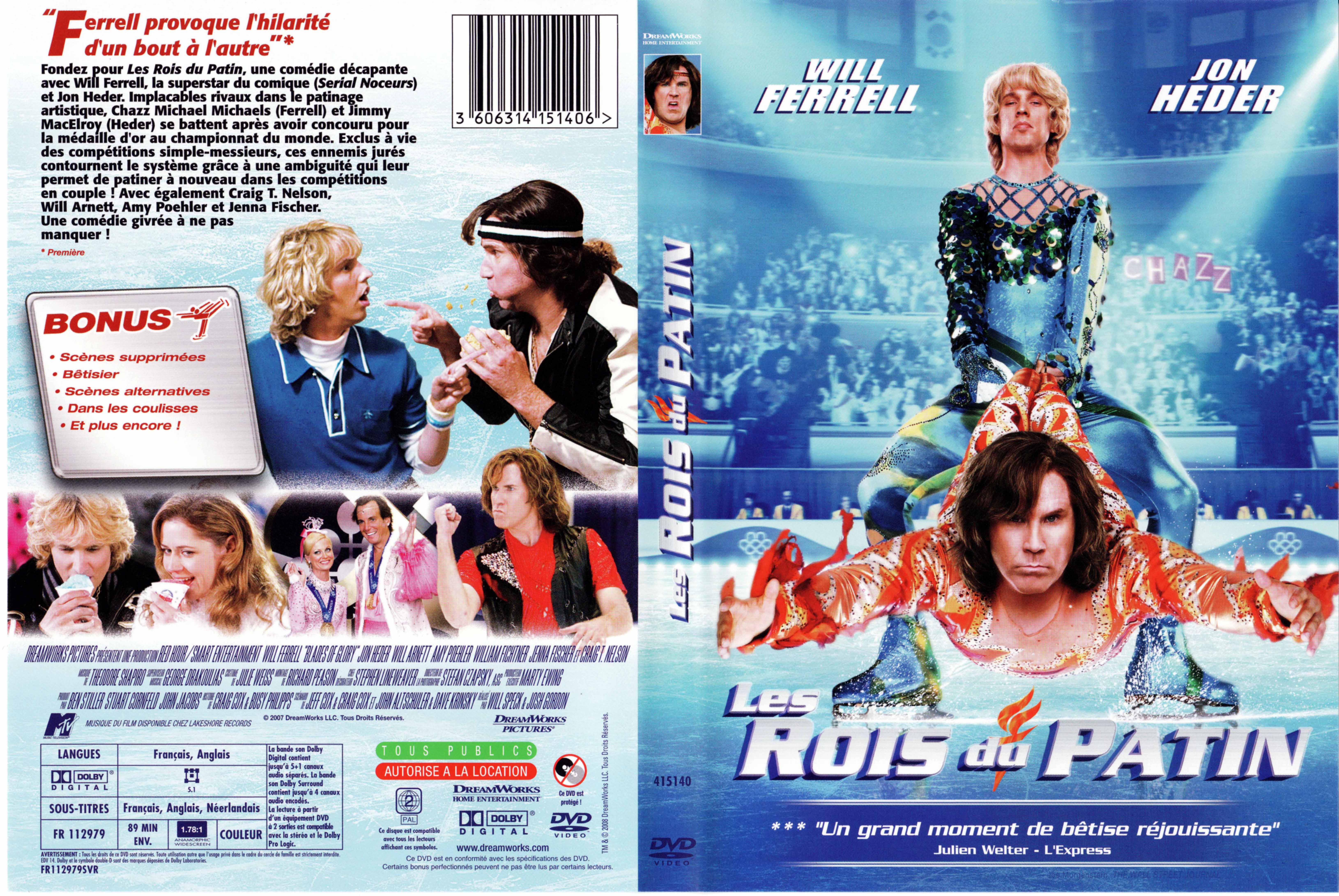 Jaquette DVD Les rois du patin